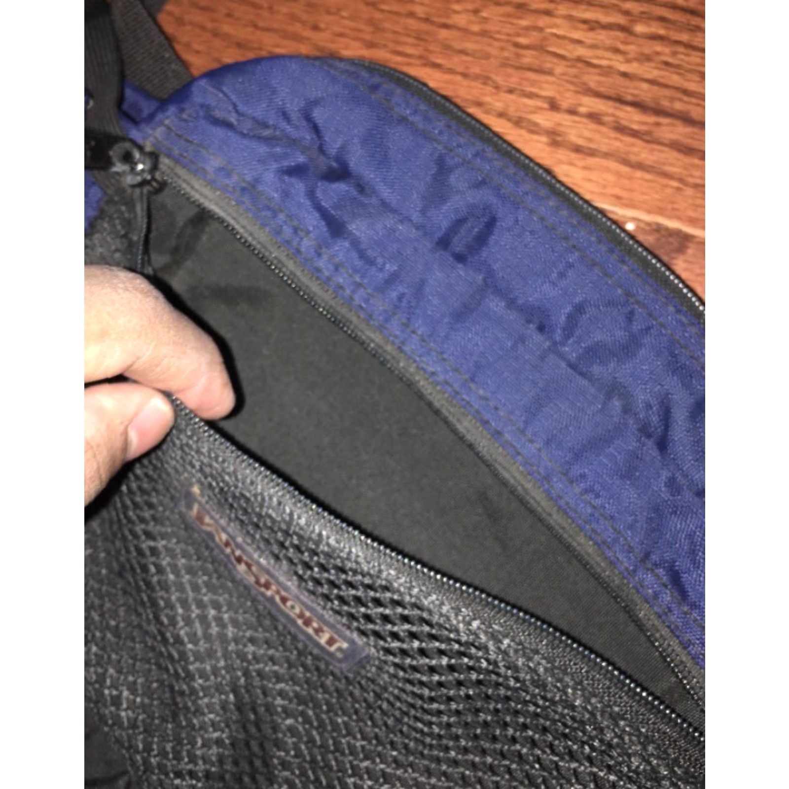 Jansport VINTAGE JanSport Fanny Pack Waist Pouch Belt Bag Hiking Style Blue Size ONE SIZE - 3 Thumbnail