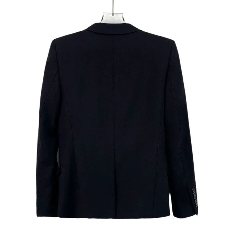 Saint Laurent Paris Saint Laurent Black diamond-encrusted wool V-neck long-slee Size XS / US 0-2 / IT 36-38 - 2 Thumbnail