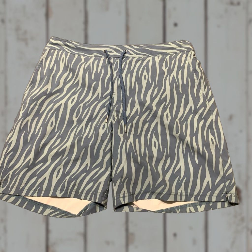 Vintage Fair Harbor Swim Shorts Mens XL Navy Blue Gray Lined 7” Beach Shorts Size US 36 / EU 52 - 1 Thumbnail