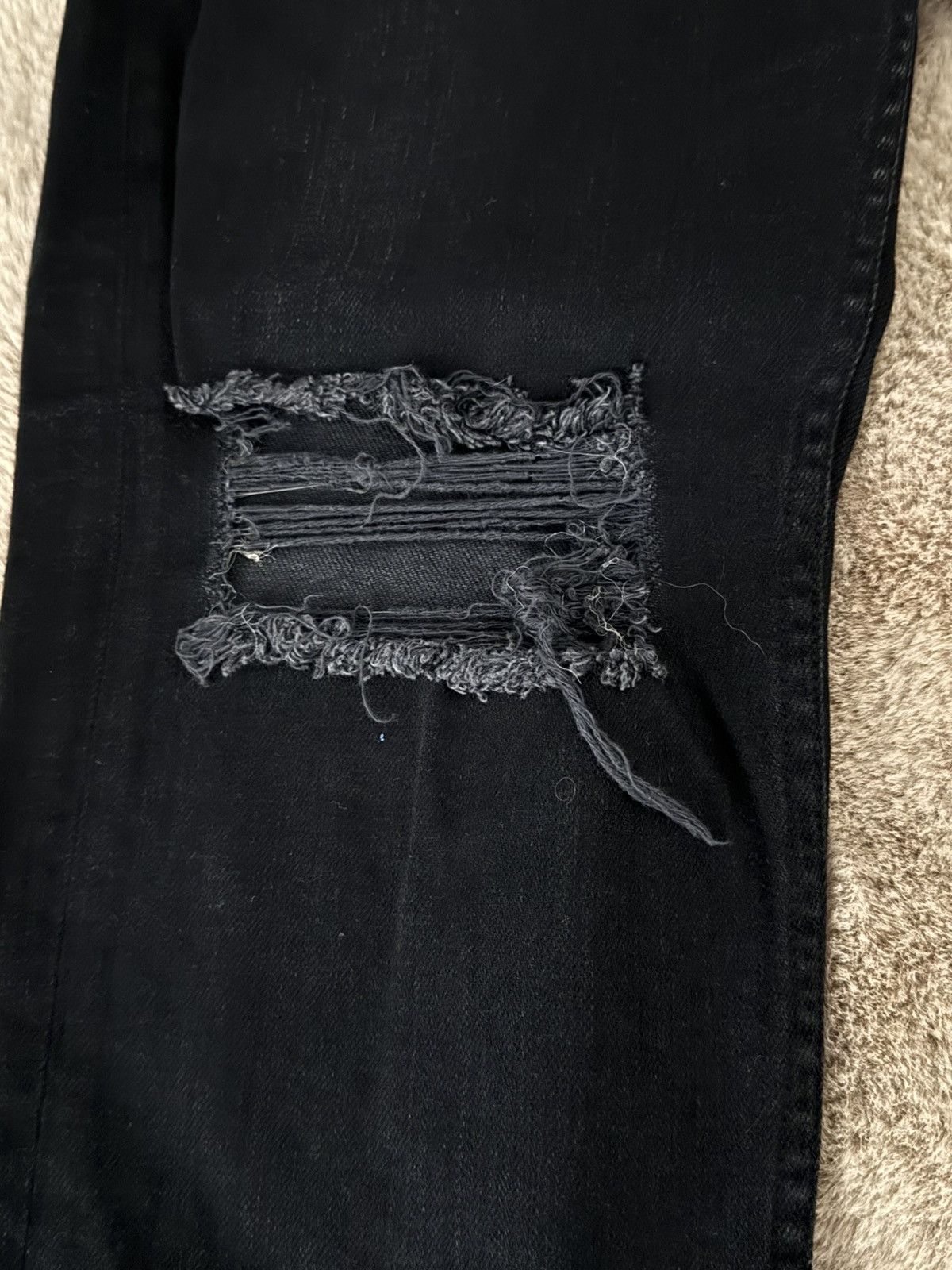 Rag & Bone Rag & Bone - Black Distressed Denim Size US 32 / EU 48 - 3 Thumbnail