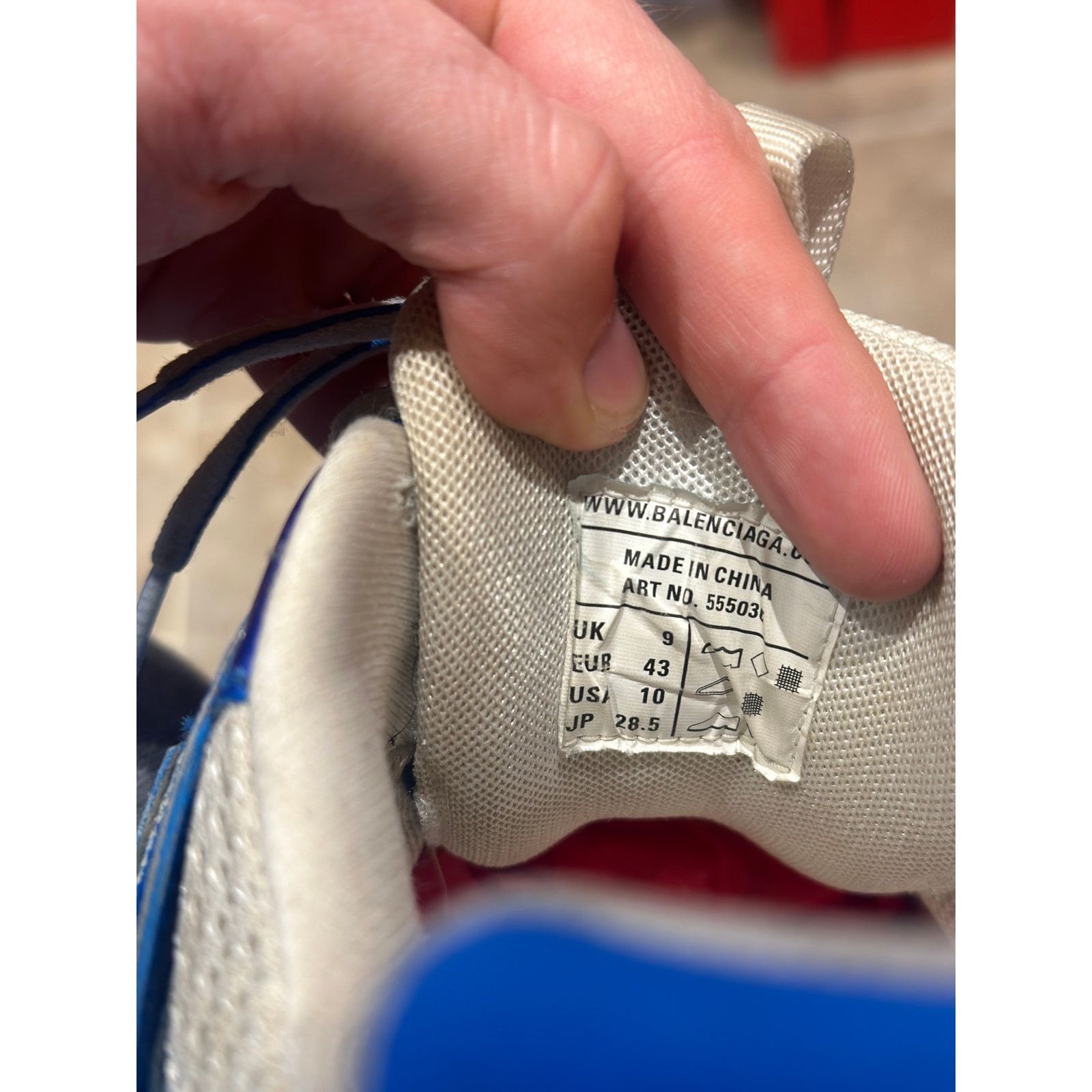 Balenciaga Size 10 - Balenciaga Track LED Sneakers Blue White Size US 10 / EU 43 - 8 Thumbnail