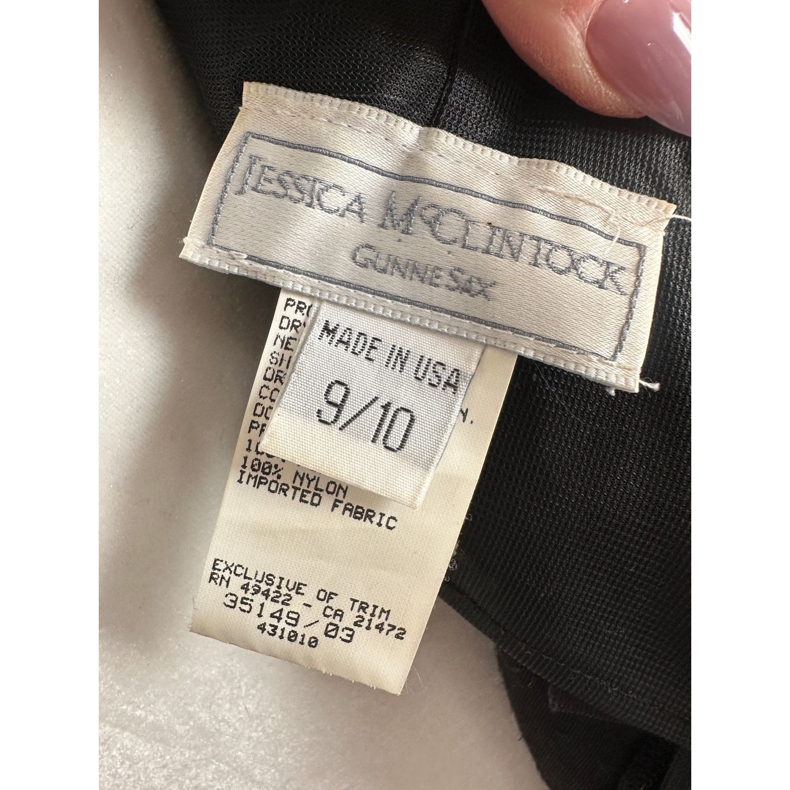Jessica McClintock Vintage 80s 90s Romantic Whimsygoth High Neck Keyhole Dress Size L / US 10 / IT 46 - 8 Thumbnail