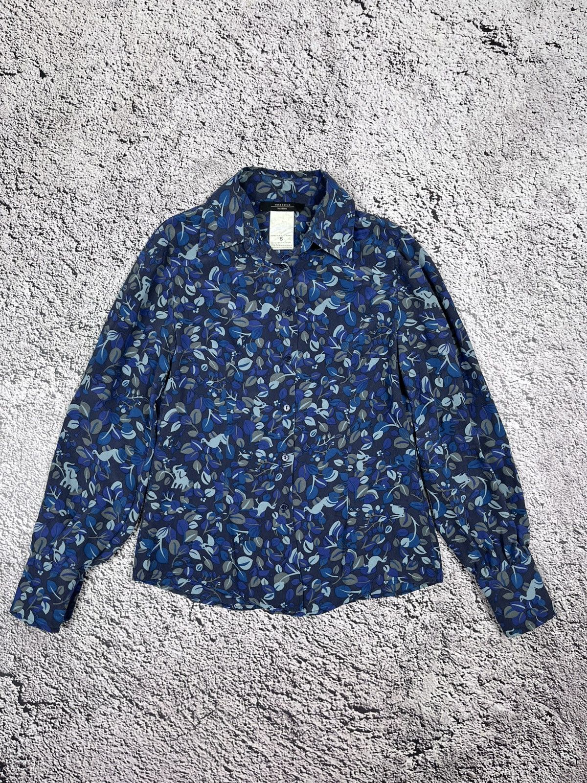 Weekend Max Mara Vintage Max Mara Weekend Silk Floral Shirt Top size S Size S / US 4 / IT 40 - 1 Thumbnail
