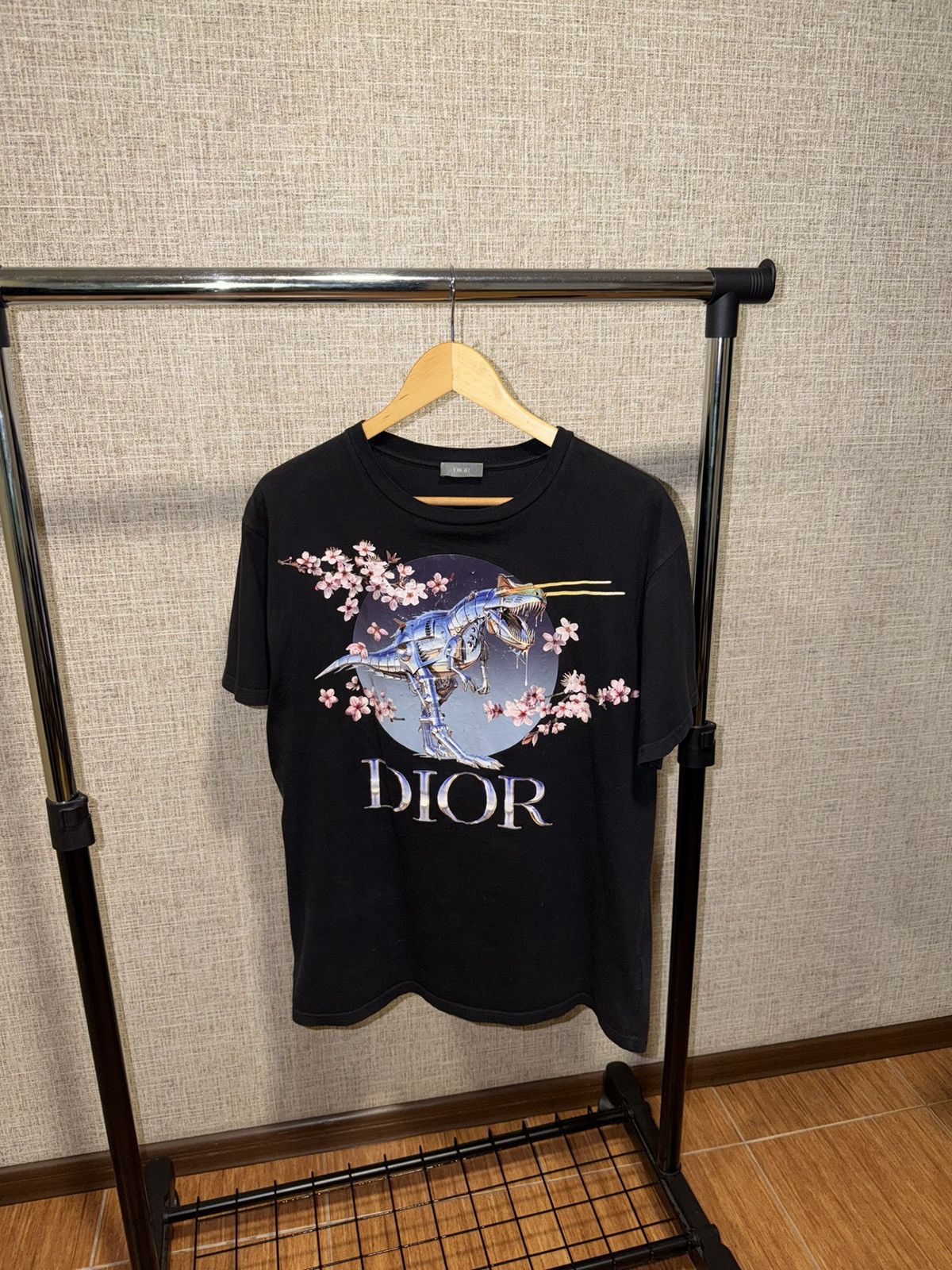 Dior × Hedi Slimane Dior Homme SS04 “Strip” Robot motif T-shirt