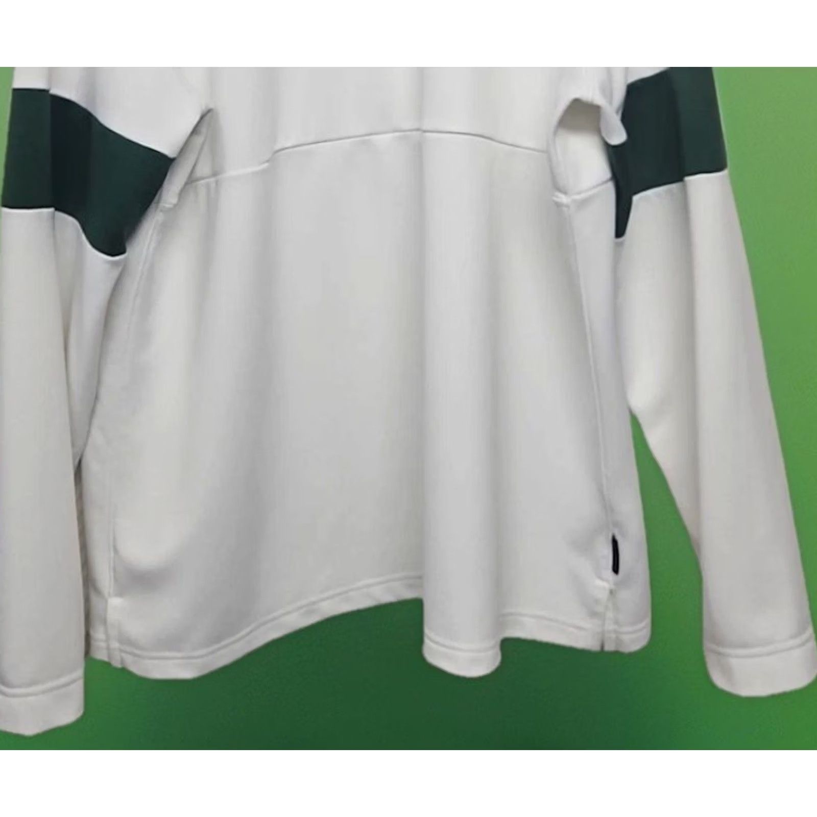 Nike Nike Baylor Bears Dri-FIT 1/4 Zip Pullover Mens XL White Green NCAA Performance Jacket Size US XL / EU 56 / 4 - 4 Thumbnail
