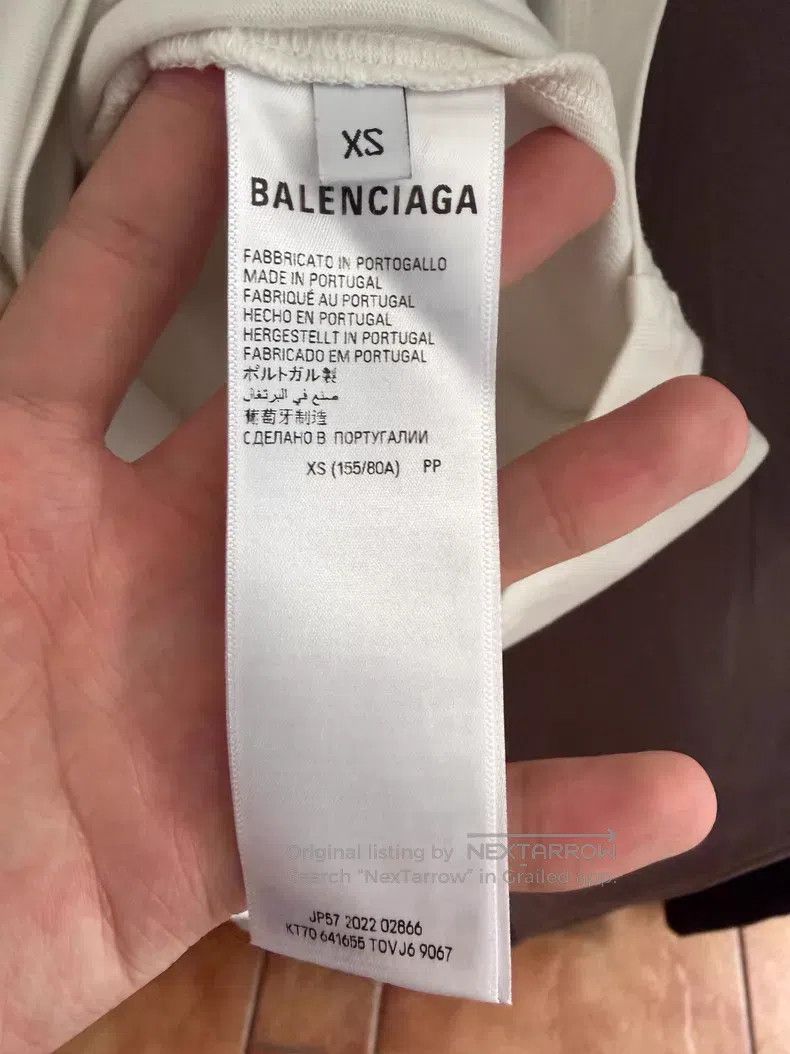 Balenciaga Balenciaga Back Crystal Logo Short Sleeve T-Shirt Size US XS / EU 42 / 0 - 4 Thumbnail