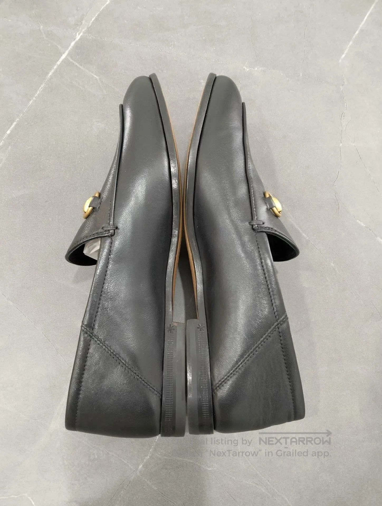 Gucci Gucci Black Leather Horsebit Loafers. Size US 4.5 / IT 34.5 - 2 Thumbnail