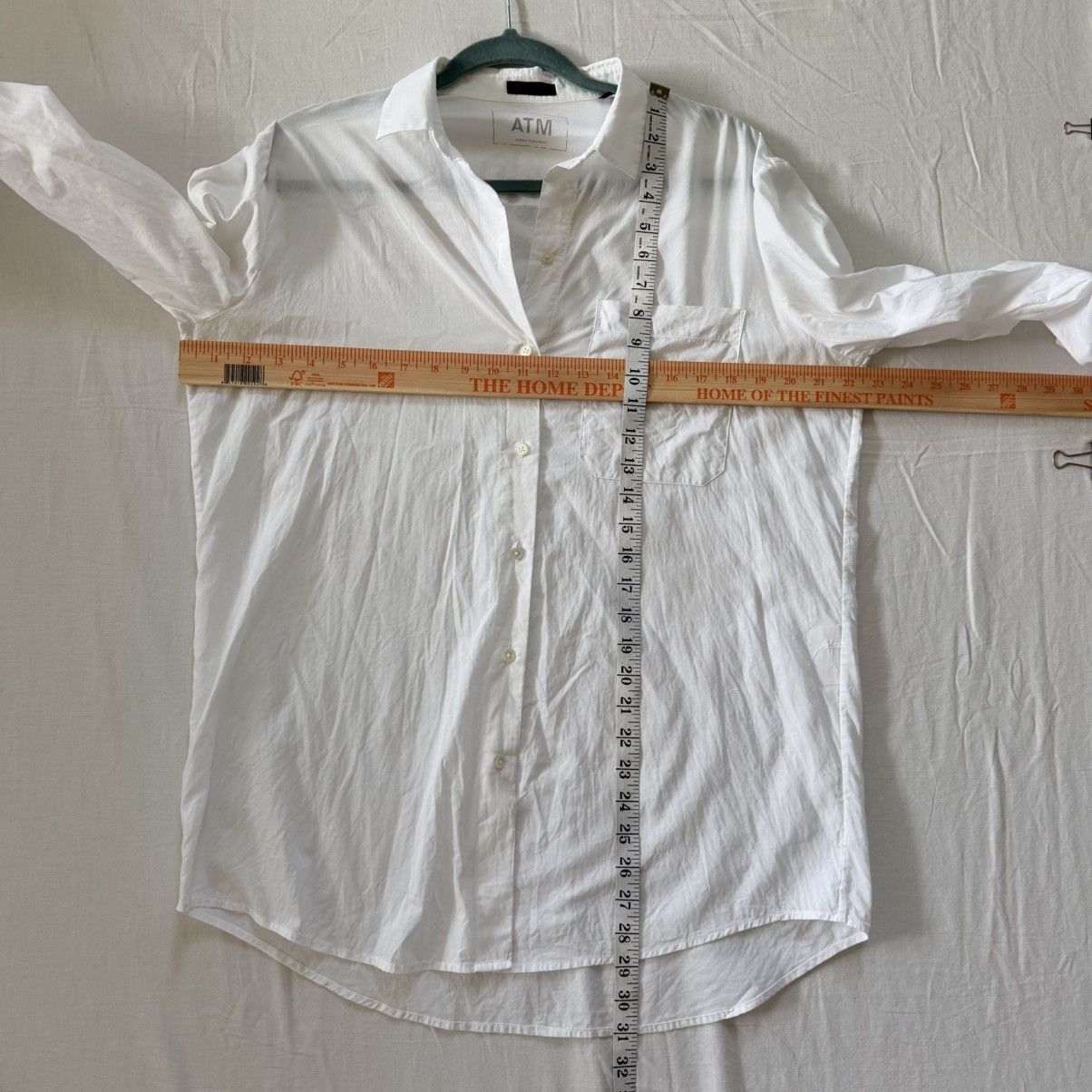 ATM Anthony Thomas Melillo ATM Anthony Thomas Melillo White Cotton Button Down Shirt M Size M / US 6-8 / IT 42-44 - 10 Thumbnail