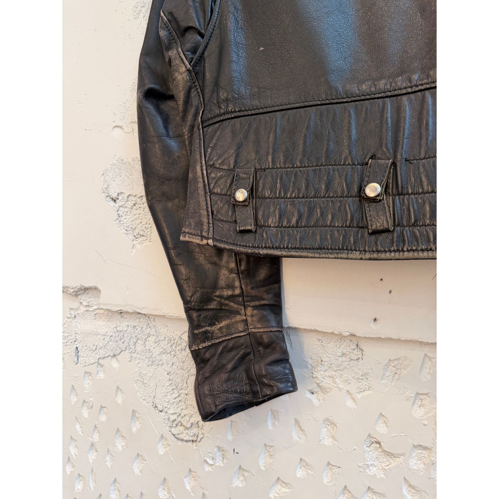 Vintage Vintage 60's Leather Motorcycle Biker Jacket Size US XL / EU 56 / 4 - 7 Thumbnail