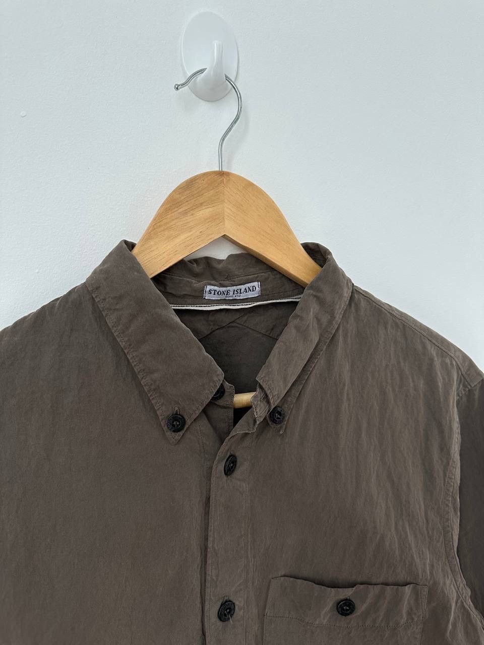 Stone Island × Vintage Vintage Stone Island Brown 90’s Men’s Shirt Size US M / EU 48-50 / 2 - 9 Thumbnail