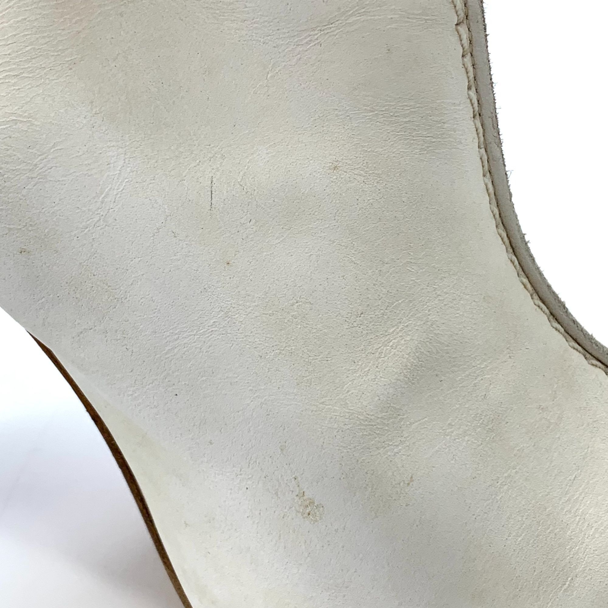 Hermes Hermes Size 38 White Leather Open-Toe High Heel Sandals With Size US 8 / IT 38 - 3 Thumbnail