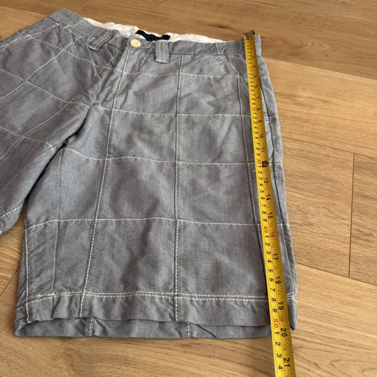 Tommy Hilfiger Tommy Hilfiger Gray Plaid Cotton Chino Shorts Grid Pattern Size US 32 / EU 48 - 4 Thumbnail