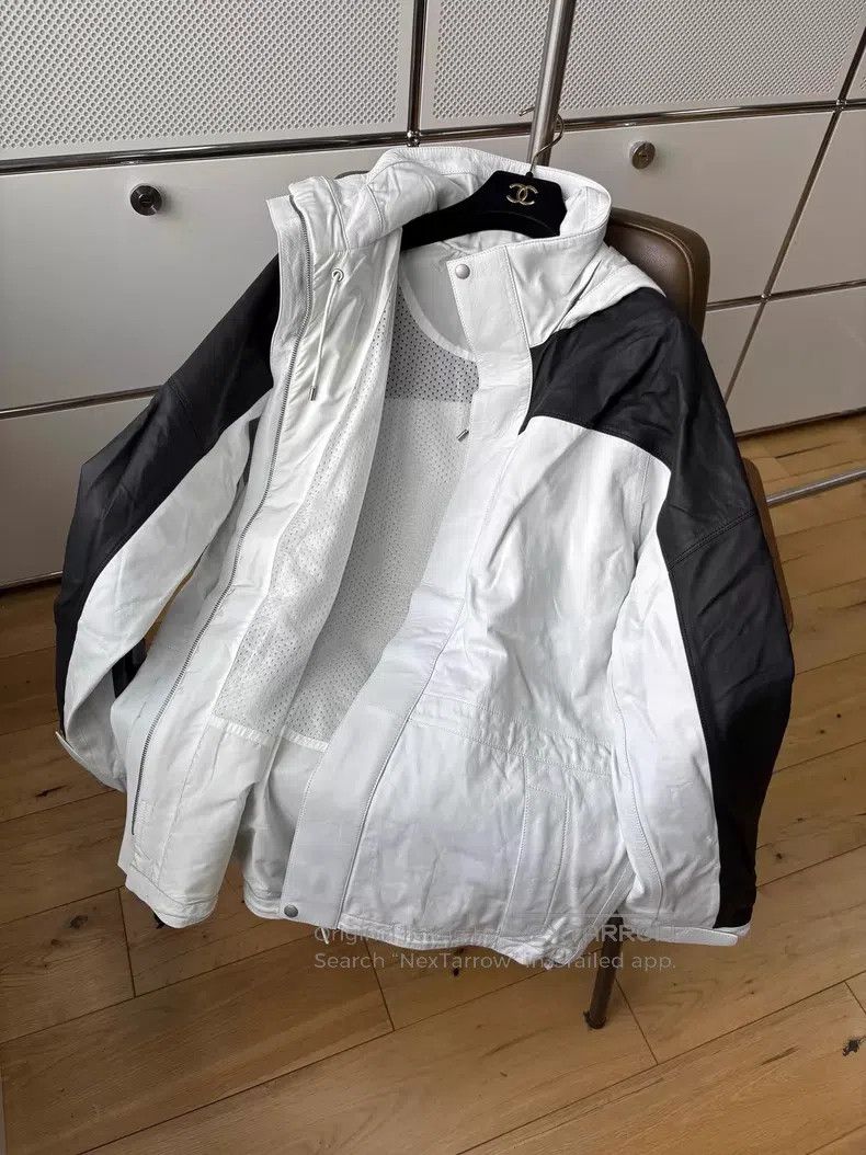 Loewe Loewe Panda Black and White Color Blocked Lamb Leather Jac Size US S / EU 44-46 / 1 - 5 Thumbnail