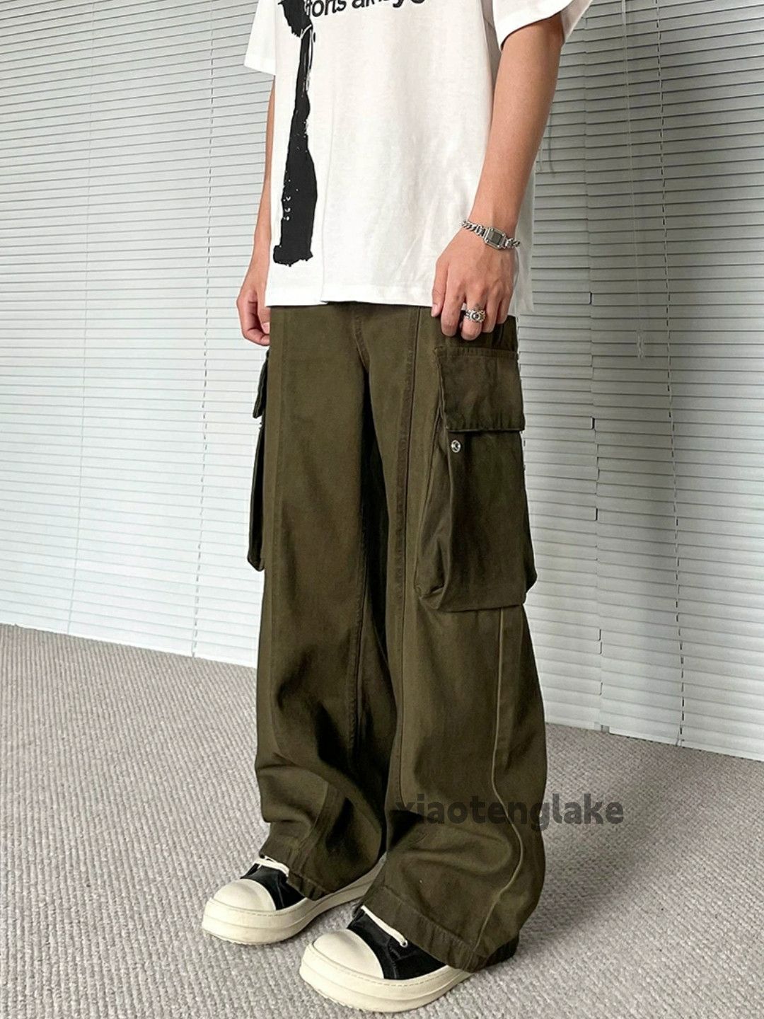 Designer × Japanese Brand × Vintage utility military outdoor patchwork baggy cargo pants Size US 32 / EU 48 - 4 Thumbnail
