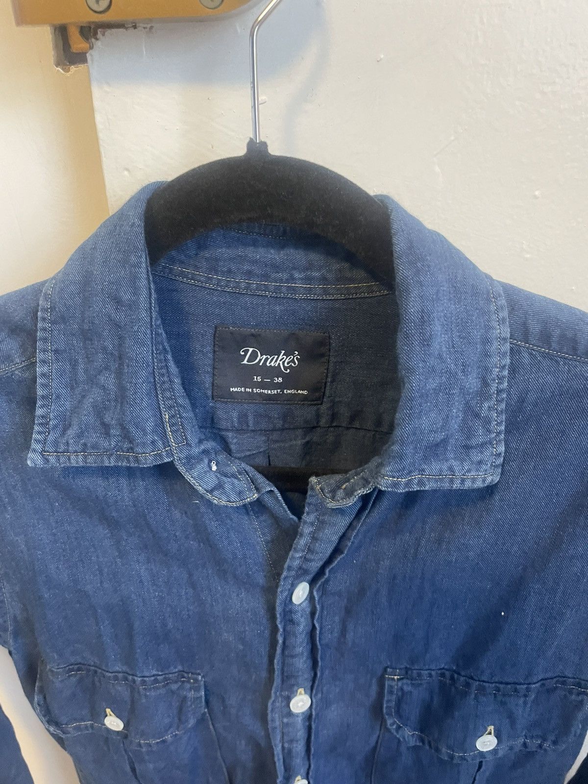 Drake's Drake's Indigo Workshirt Size US XS / EU 42 / 0 - 2 Thumbnail