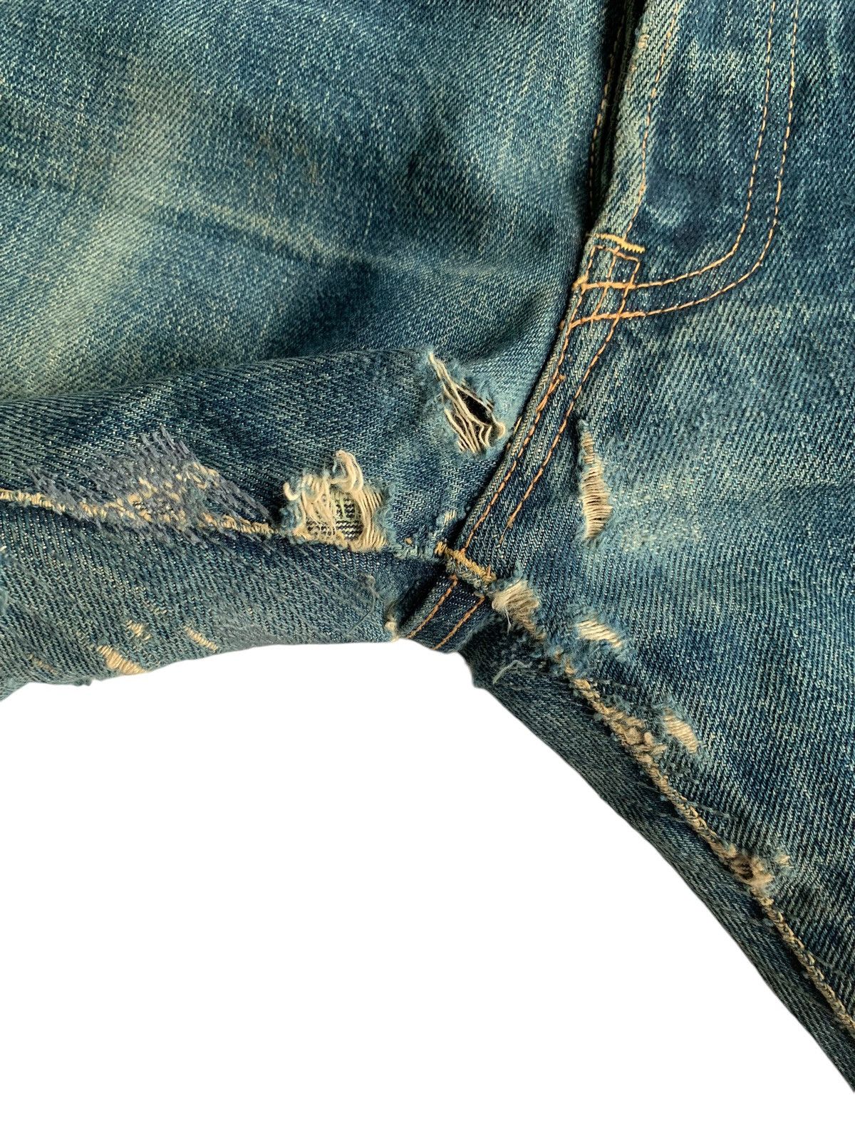 Kapital Vintage Go West Button fly Japan Selvedge distressed denim Size US 30 / EU 46 - 13 Thumbnail