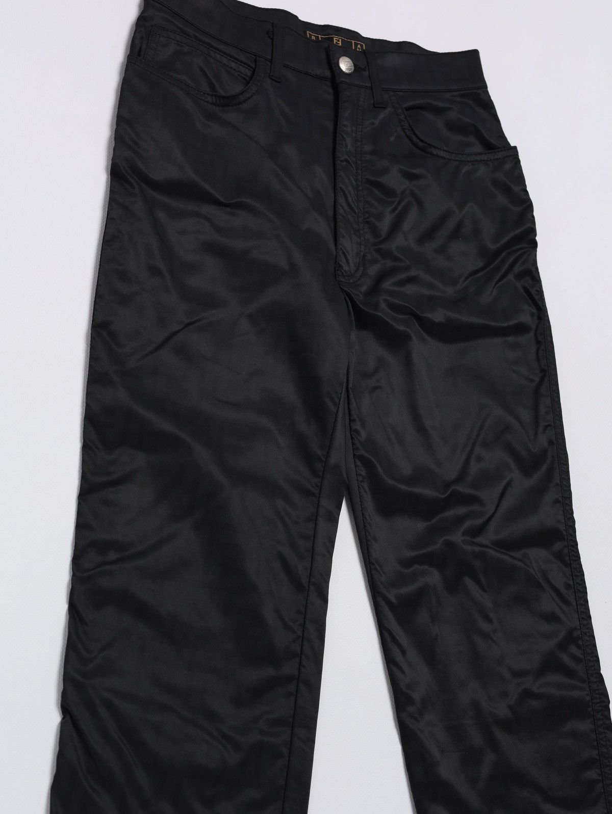 Fendi Vintage Fendi Black Monogram Nylon Pants Size 28" / US 6 / IT 42 - 5 Thumbnail