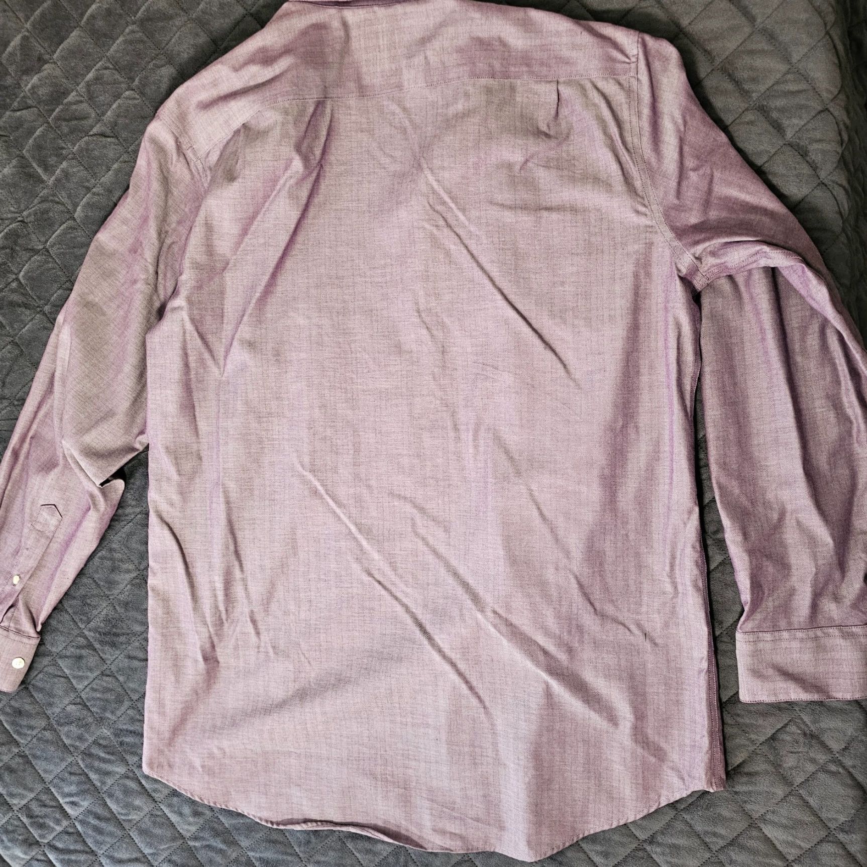 Vintage Michael Strahan Collection Mens Button-Up Shirt 16 Purple Stipe Pattern 34/35 16 34/35 16 Regular Button-Up Size US L / EU 52-54 / 3 - 7 Thumbnail