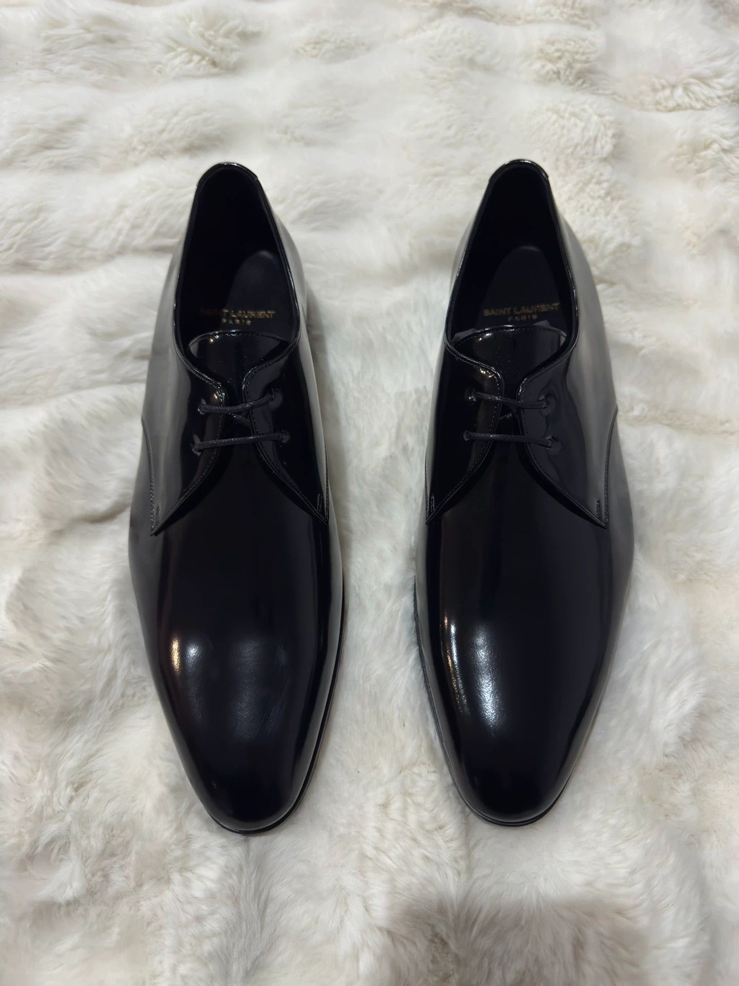 Saint Laurent Paris Saint Laurent SLP brand new men's new shiny leather shoes Size US 10 / EU 43 - 2 Thumbnail