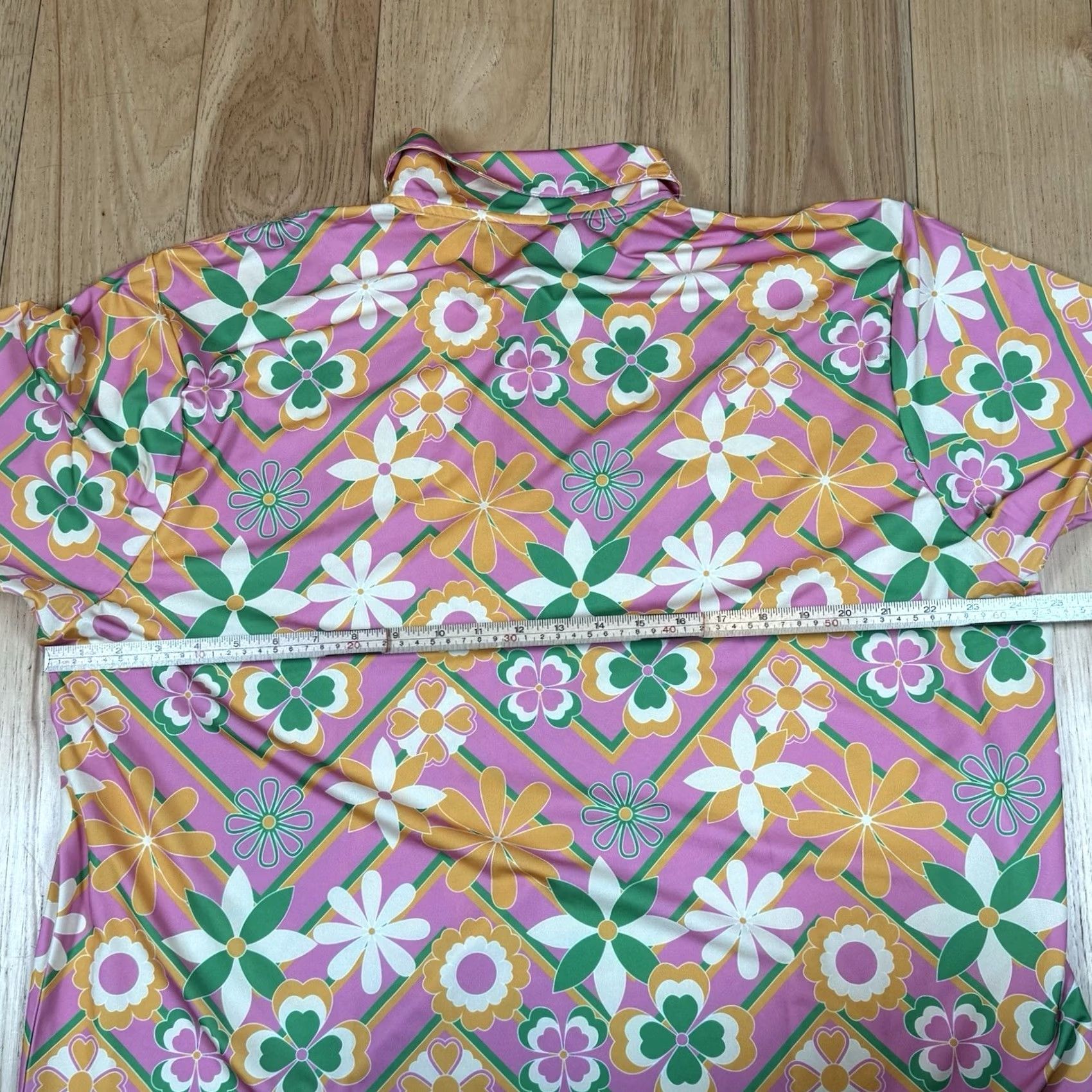 Vintage Kenny Flowers Polo Shirt Mens 2XL Pink Orange Floral Golf Stretch Shirt Size US XXL / EU 58 / 5 - 6 Thumbnail