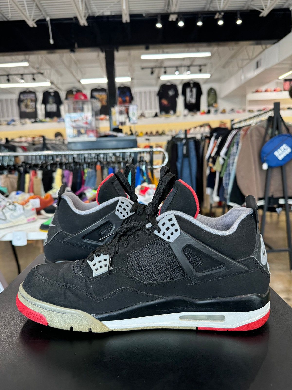Jordan Brand Air Jordan 4 Black Cement Bred Sz. 12 (2019) Size US 12 / EU 45 - 3 Thumbnail