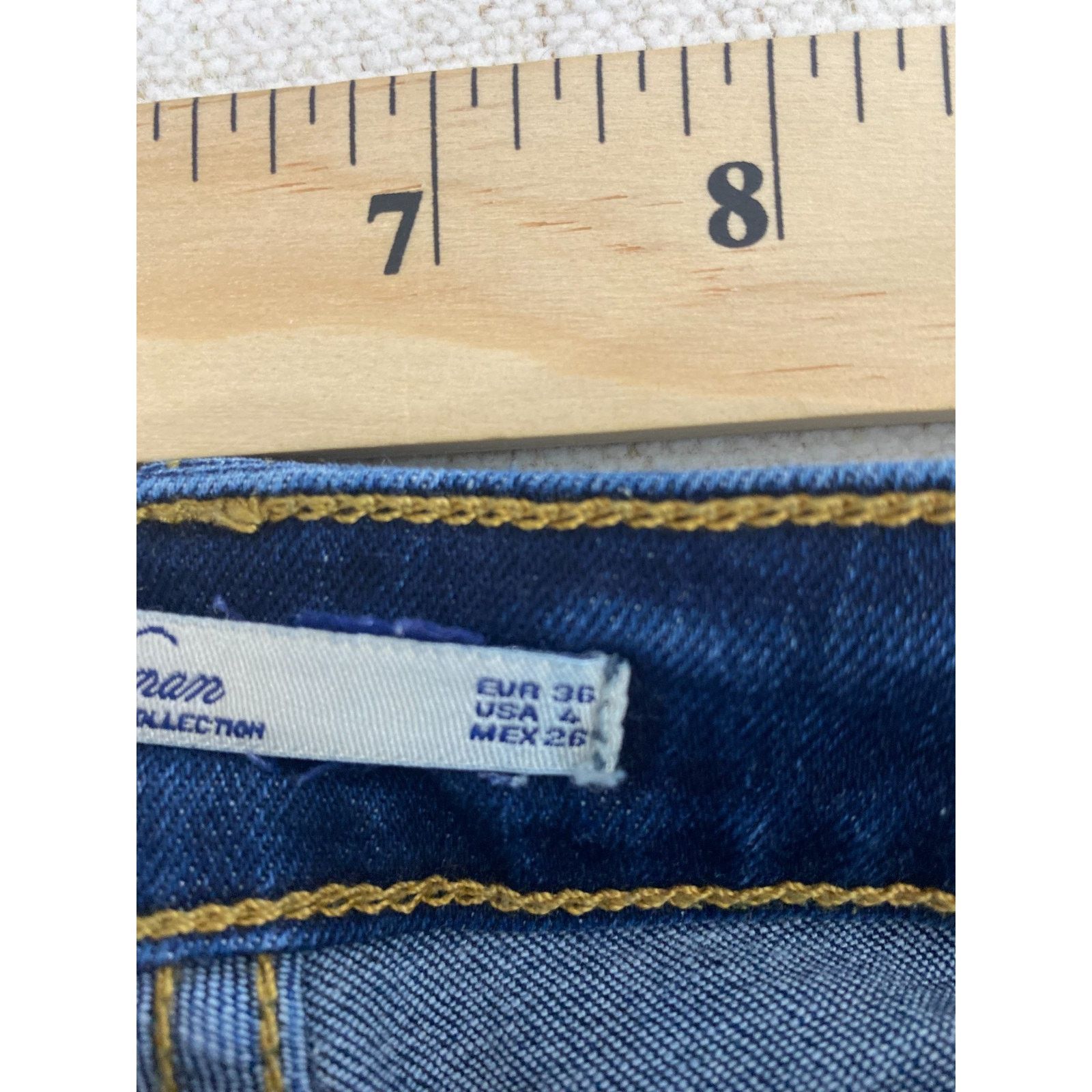 Other Leara Woman Jeans Womens Size 4 Blue Denim Stretch Skinny Size 27" / US 4 / IT 40 - 10 Thumbnail