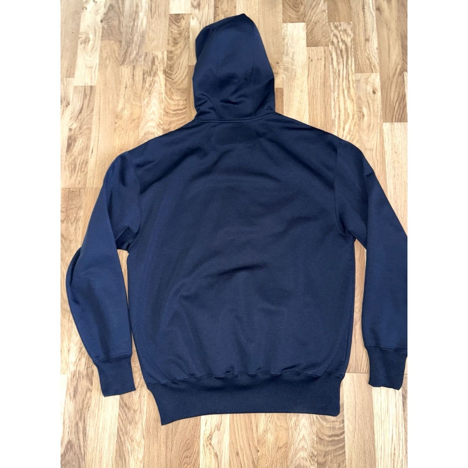 MLB Majestic NY Yankees MLB Hoodie Adult L Blue Therma Base Hooded Pockets Graphic Print Mens Size US L / EU 52-54 / 3 - 4 Thumbnail
