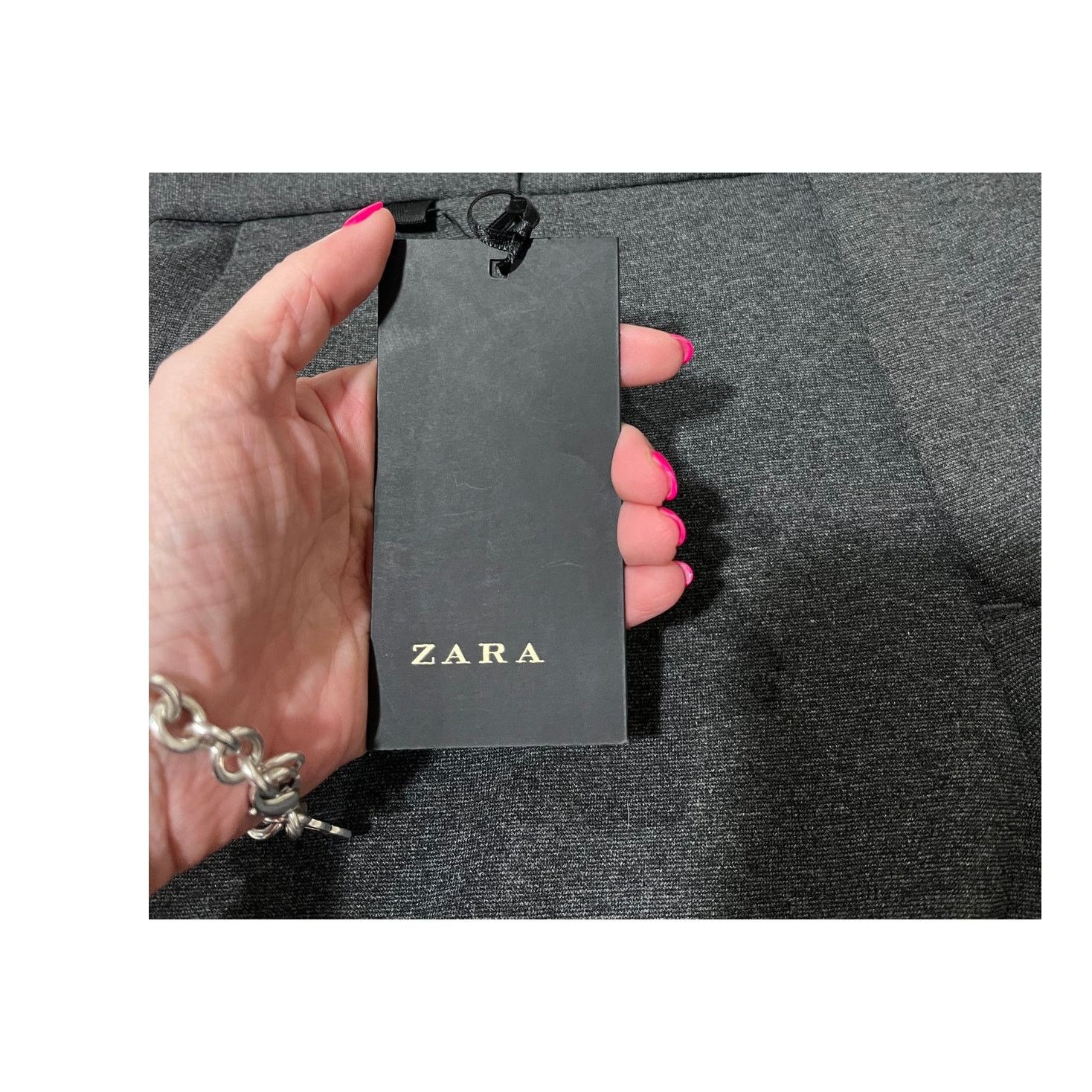 Zara NWT Womens Zara Comfortable Collection Gray Pants Size 40 Size 40" / US 18 - 16 Thumbnail