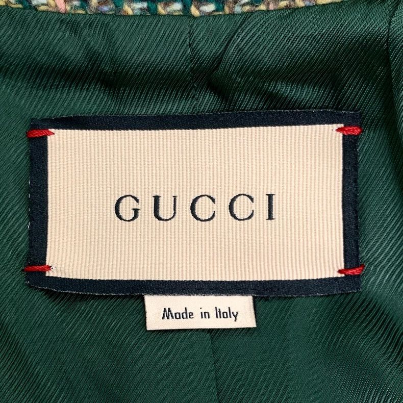 Gucci Gucci Green check wool lapel suit coat 2502-Nextarrow Size US XXS / EU 40 - 5 Thumbnail