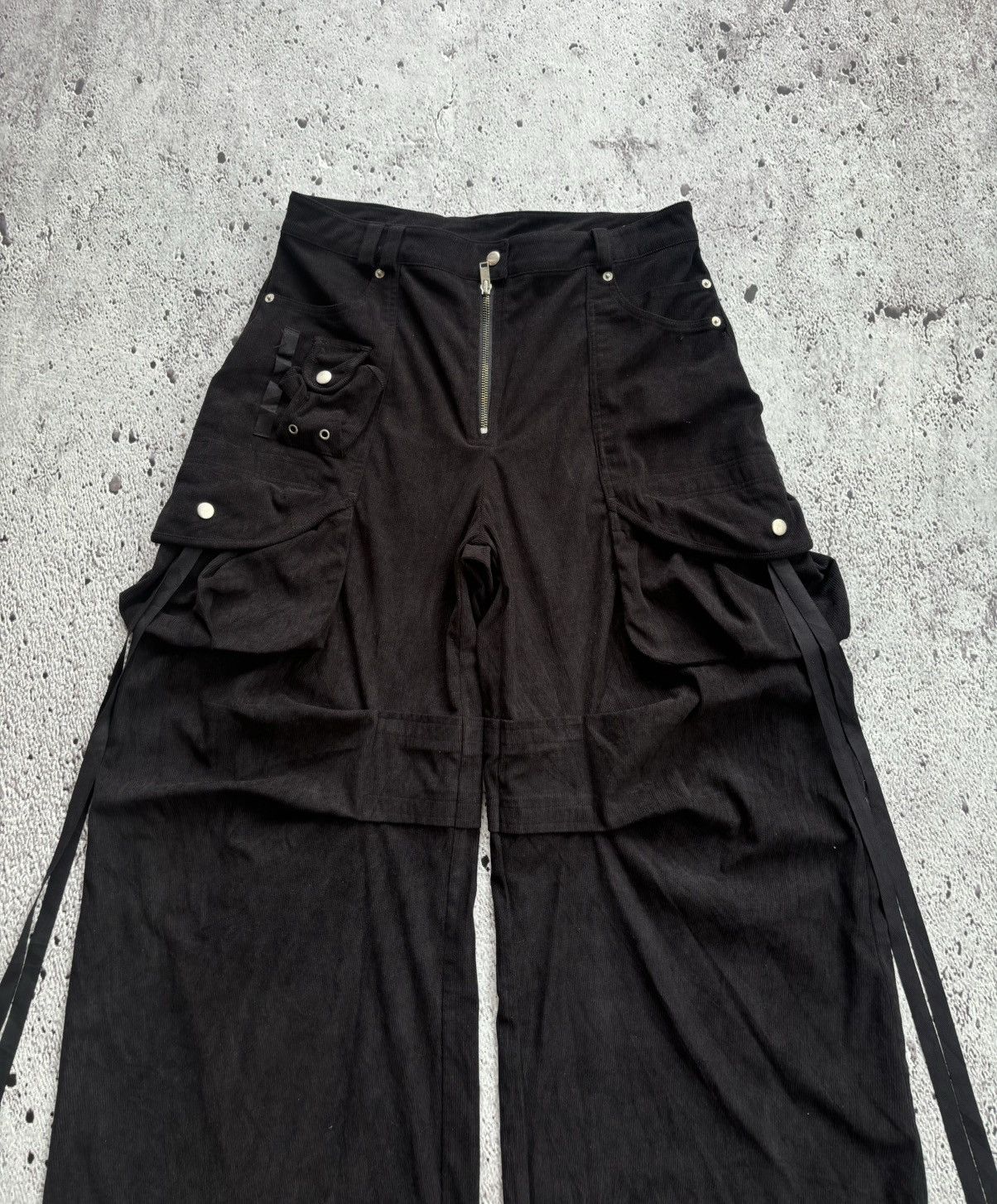 Hysteric Glamour 2000's Nache black cargo wide leg pants Lgb style Size US 32 / EU 48 - 6 Thumbnail