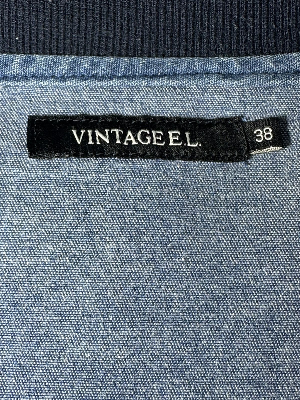 Vintage VINTAGE E.L. light-wash denim bomber jacket Size US L / EU 52-54 / 3 - 9 Thumbnail