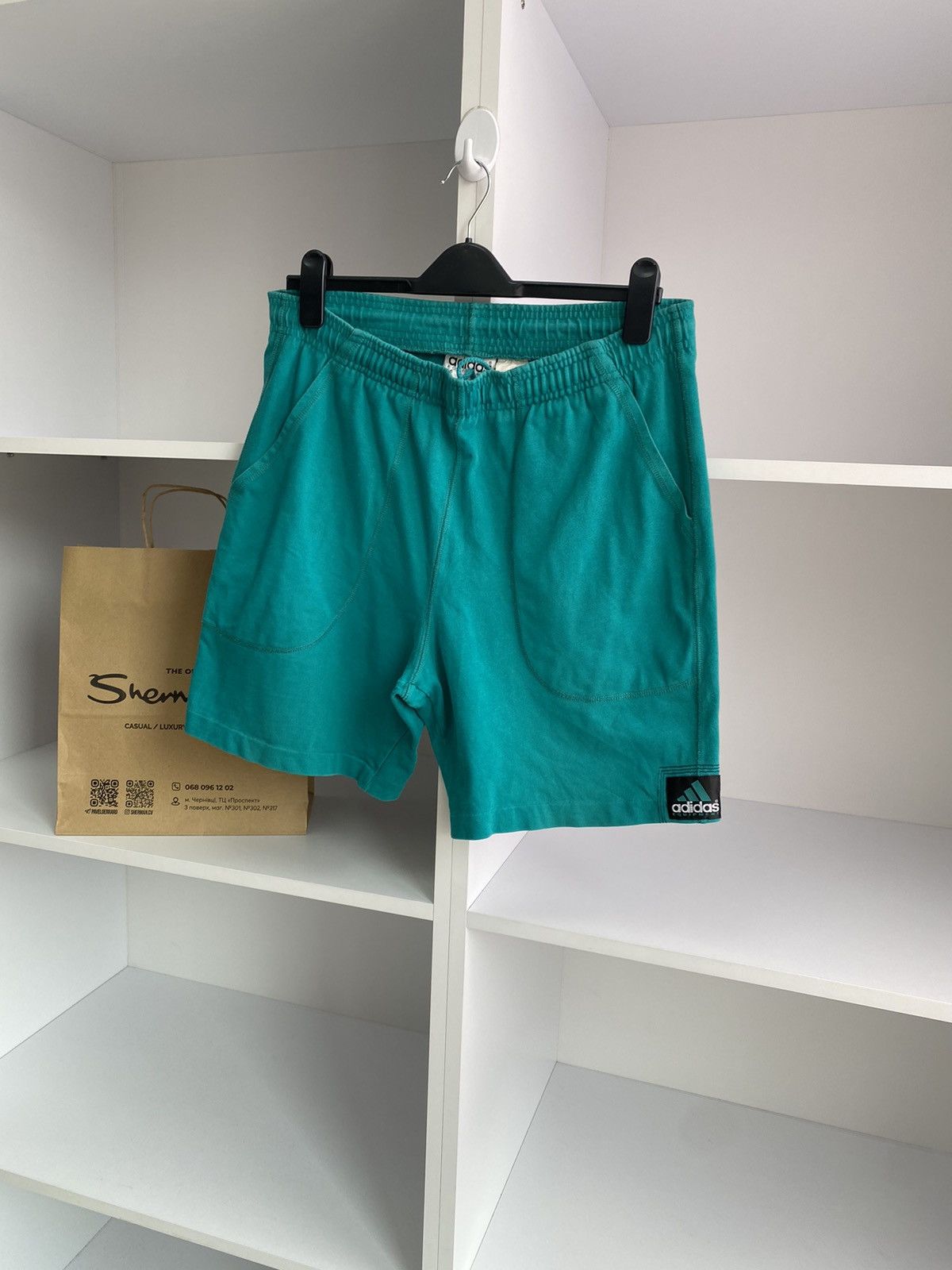 Adidas × Vintage Vintage Adidas Equipment Green 90s style shorts Size US 30 / EU 46 - 3 Thumbnail