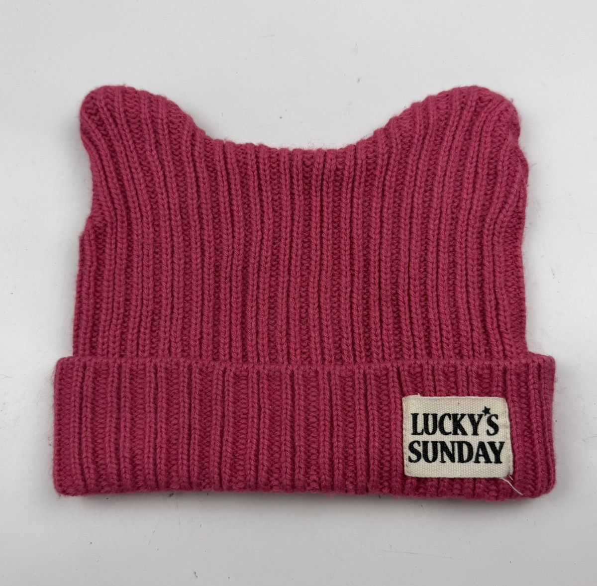 Japanese Brand luckys sunday beanie hat with horn tc52 Size ONE SIZE - 3 Thumbnail