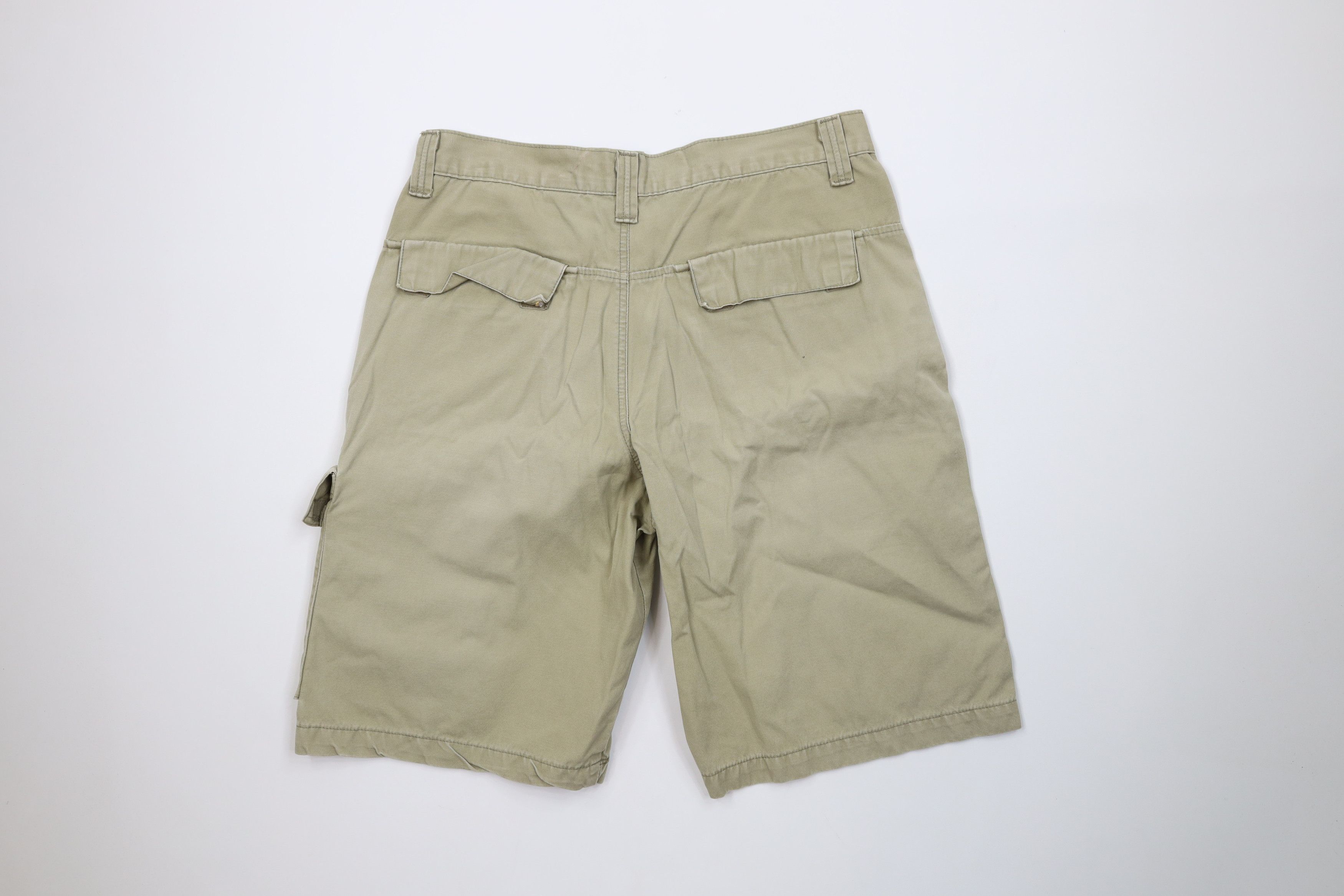 Levi's Vintage Y2K 2001 Levis L2 Big Pocket Shorts Beige Cotton Size US 32 / EU 48 - 12 Thumbnail