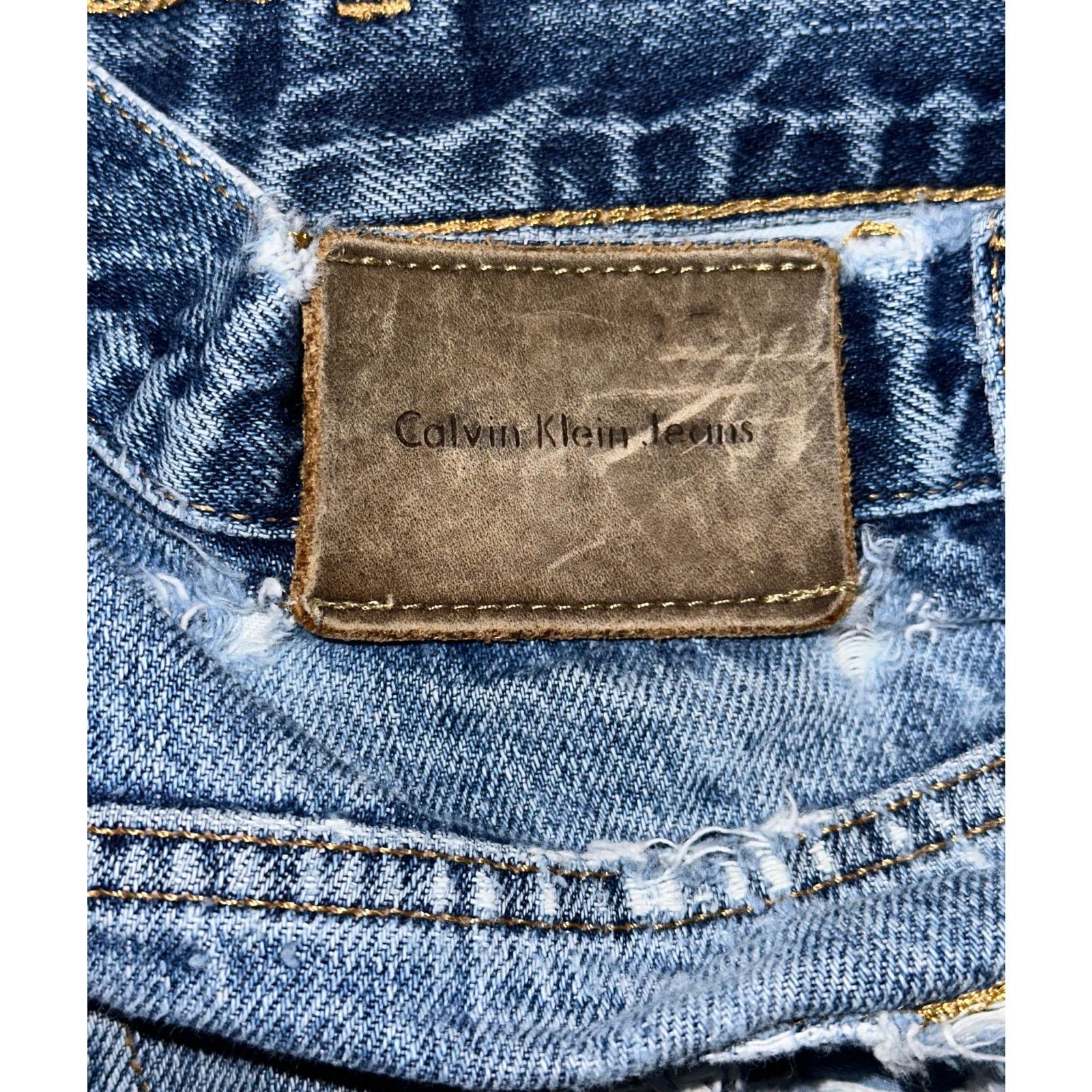 Calvin Klein Vintage Calvin Klein Jeans 34x30 Distressed Blue Denim Size US 34 / EU 50 - 4 Thumbnail