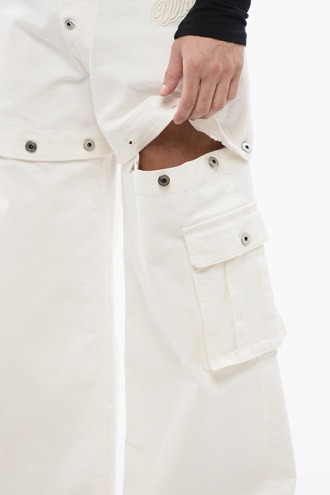 Off-White og1mm0525 Baggy Fit Jeans in White Size US 28 / EU 44 - 4 Thumbnail