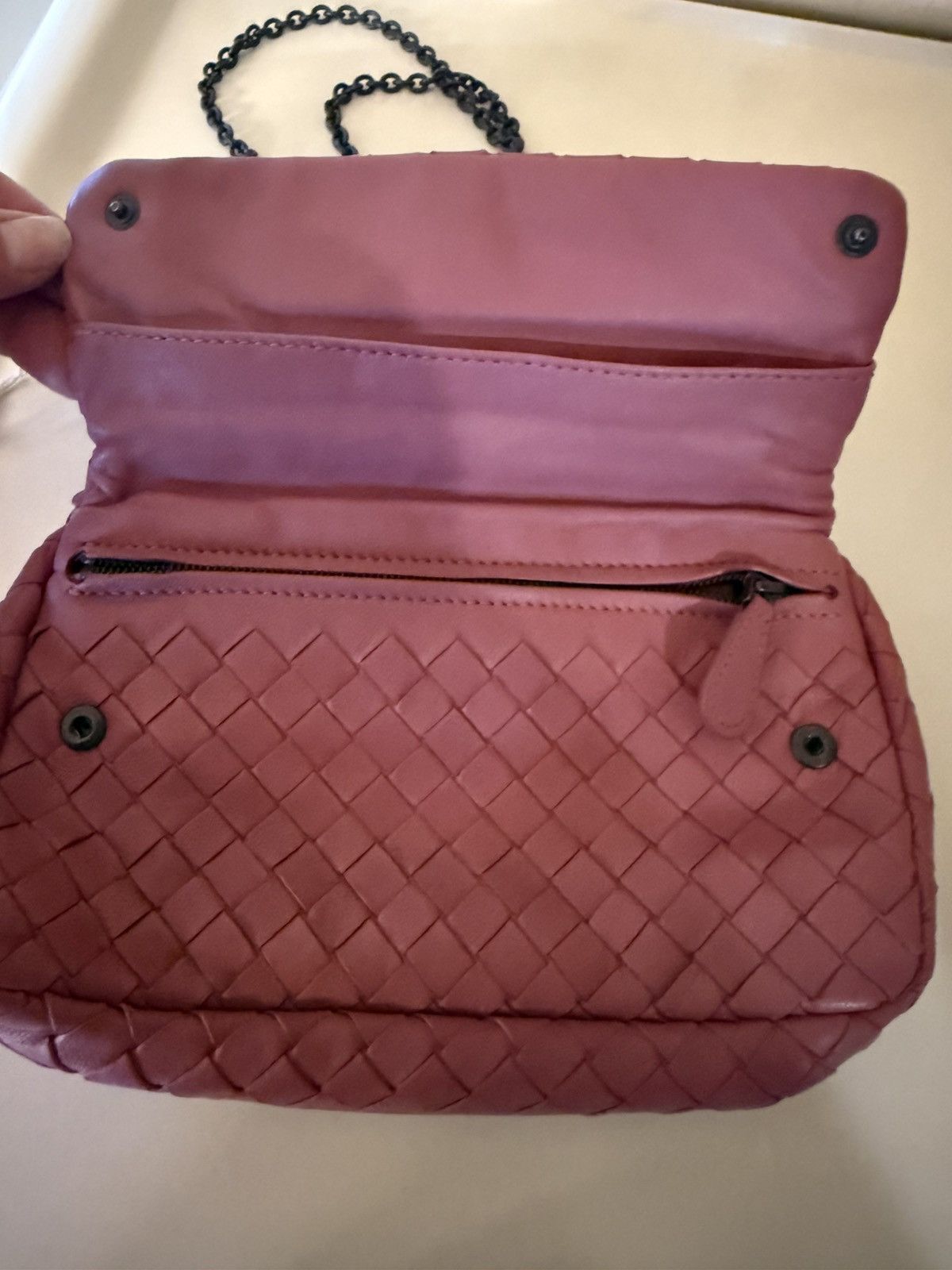 Bottega Veneta Bottega Veneta Pink Leather Crossbody Size ONE SIZE - 2 Thumbnail