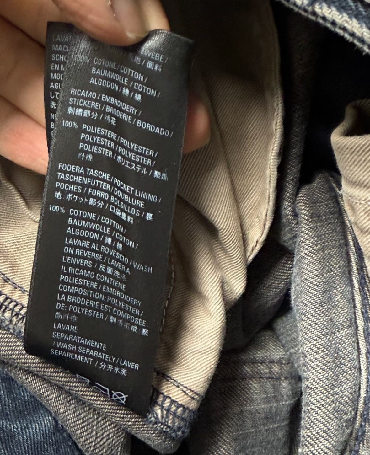 Balenciaga OG 21AW Japanese Denim Cargo Pants
