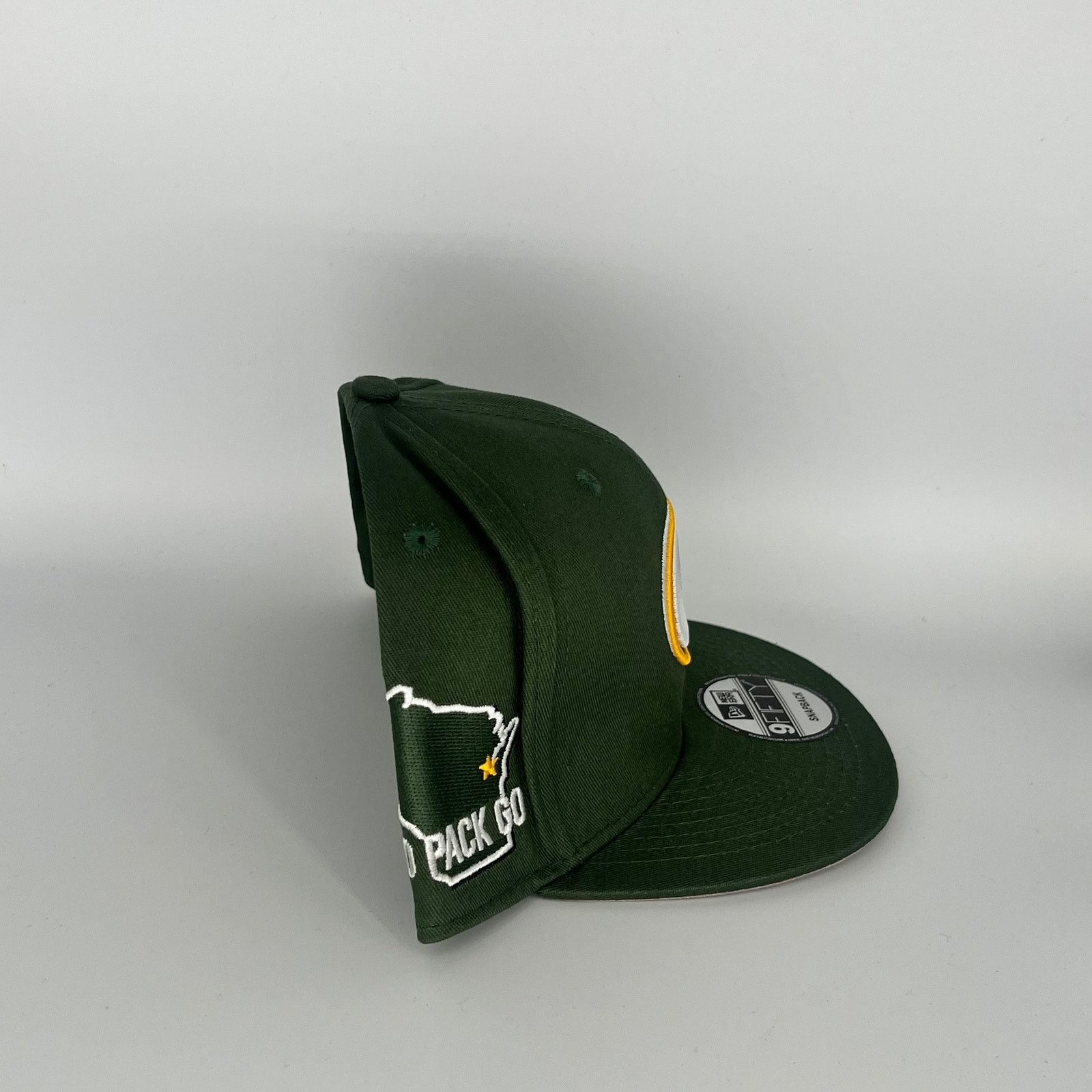 New Era Green Green Bay Packers GO PACK GO Side Patch New Era MLB Size ONE SIZE - 3 Thumbnail