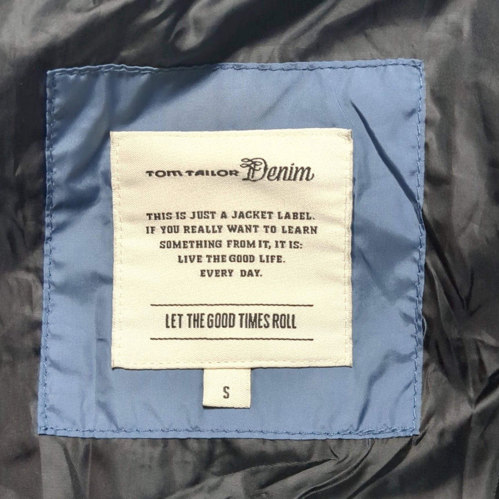 Tom Tailor Tom Tailor Denim Mens Blue Lightweight Bomber Jacket Windbreaker Small EUC Size US S / EU 44-46 / 1 - 4 Thumbnail