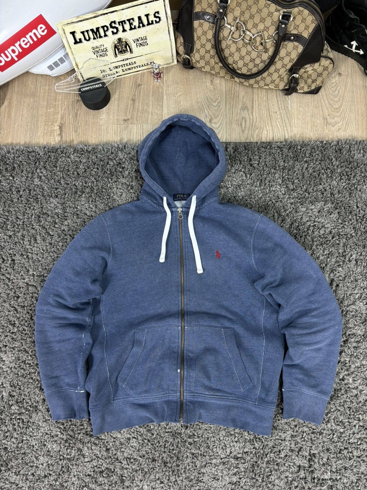 Ralph Lauren × Vintage Polo Ralph Lauren Zip Up Distressed Japanese Style Size US M / EU 48-50 / 2 - 10 Thumbnail