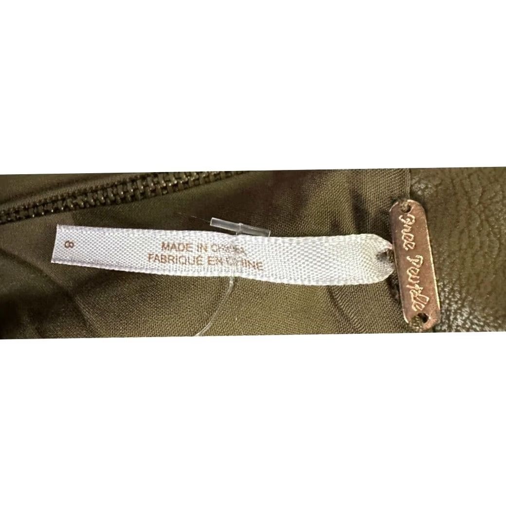 Free People VINTAGE Free People Skirt Women 8 Tobacco Back Zip Mini Straight Pencil Skirt Ladies NEW Size 30" / US 8 / IT 44 - 3 Thumbnail