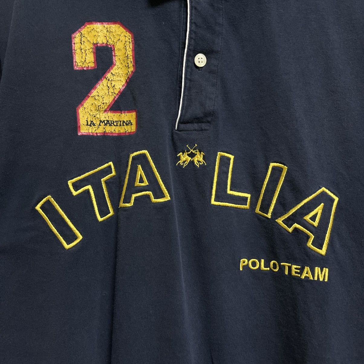 La Martina Vintage Y2K LA MARTINA Polo T-shirt Size US XL / EU 56 / 4 - 5 Thumbnail