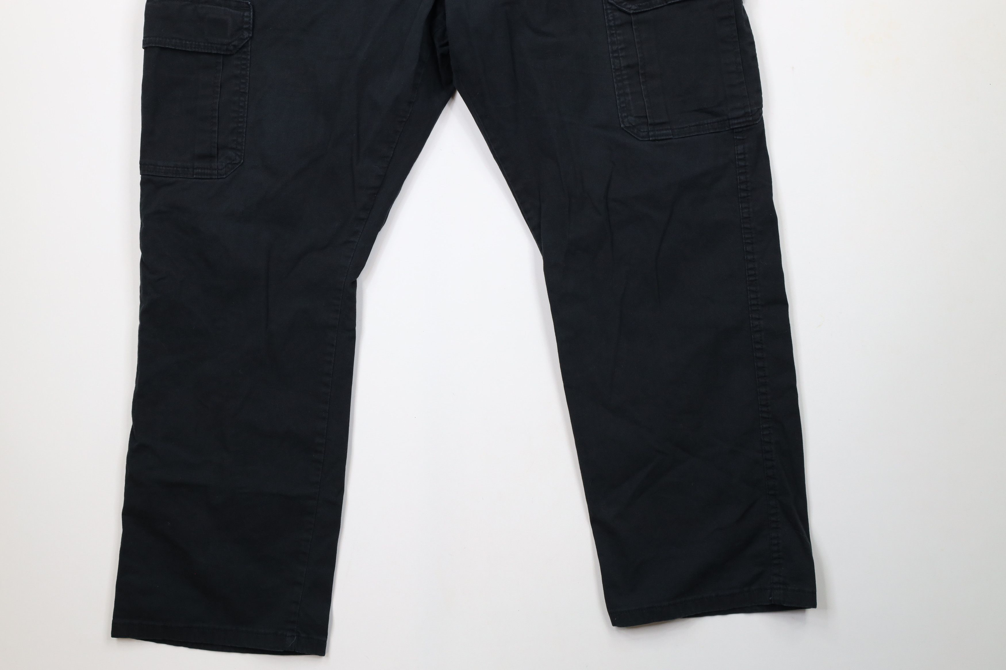 Vintage × Wrangler Vintage Y2K Wrangler Relaxed Fit Wide Leg Cargo Pants Black Size US 40 / EU 56 - 4 Thumbnail