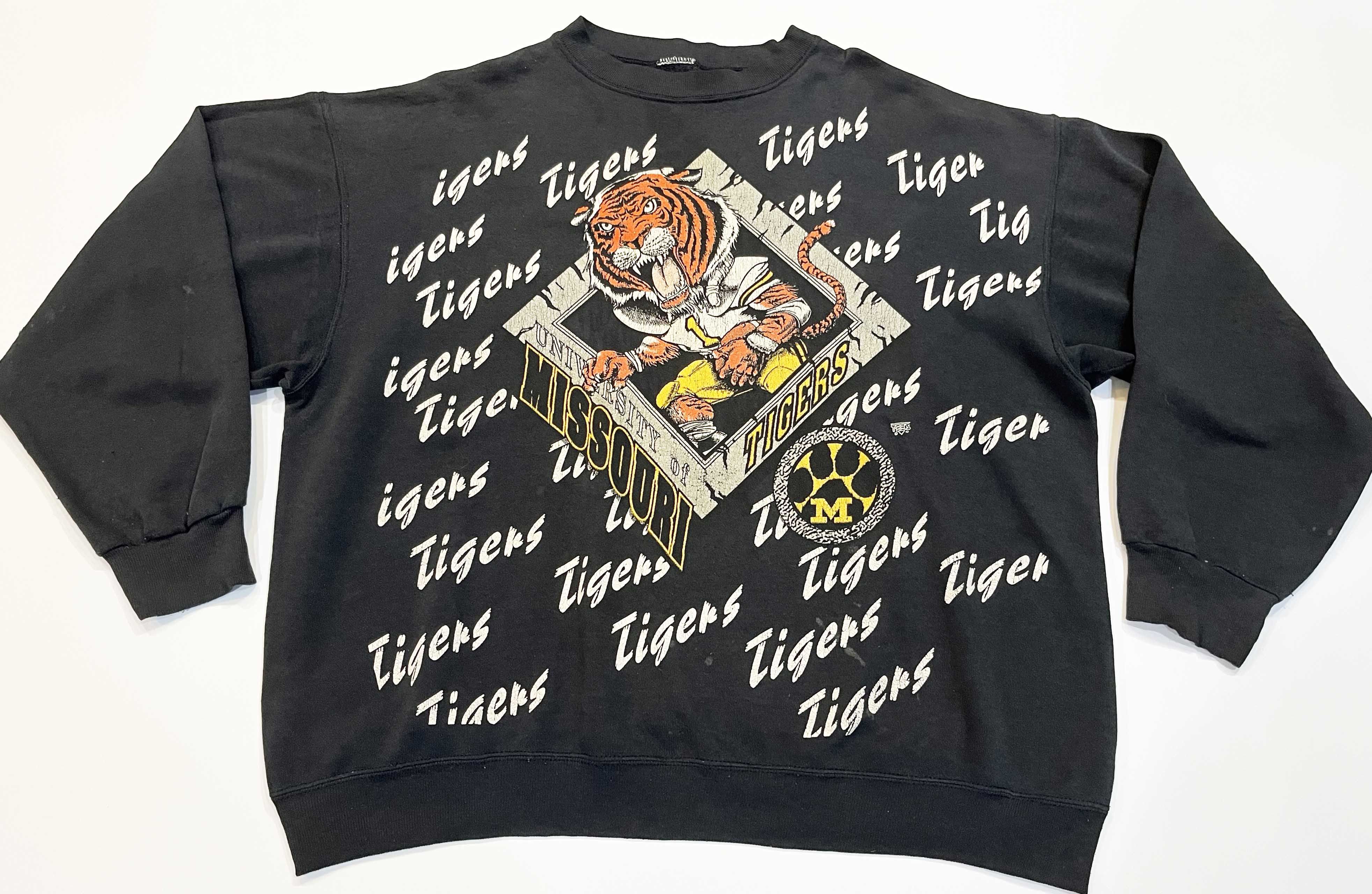 NCAA × Vintage Vintage Tee's Unlimited Missouri Tigers Crewneck Sweatshirt Size US XL / EU 56 / 4 - 1 Thumbnail
