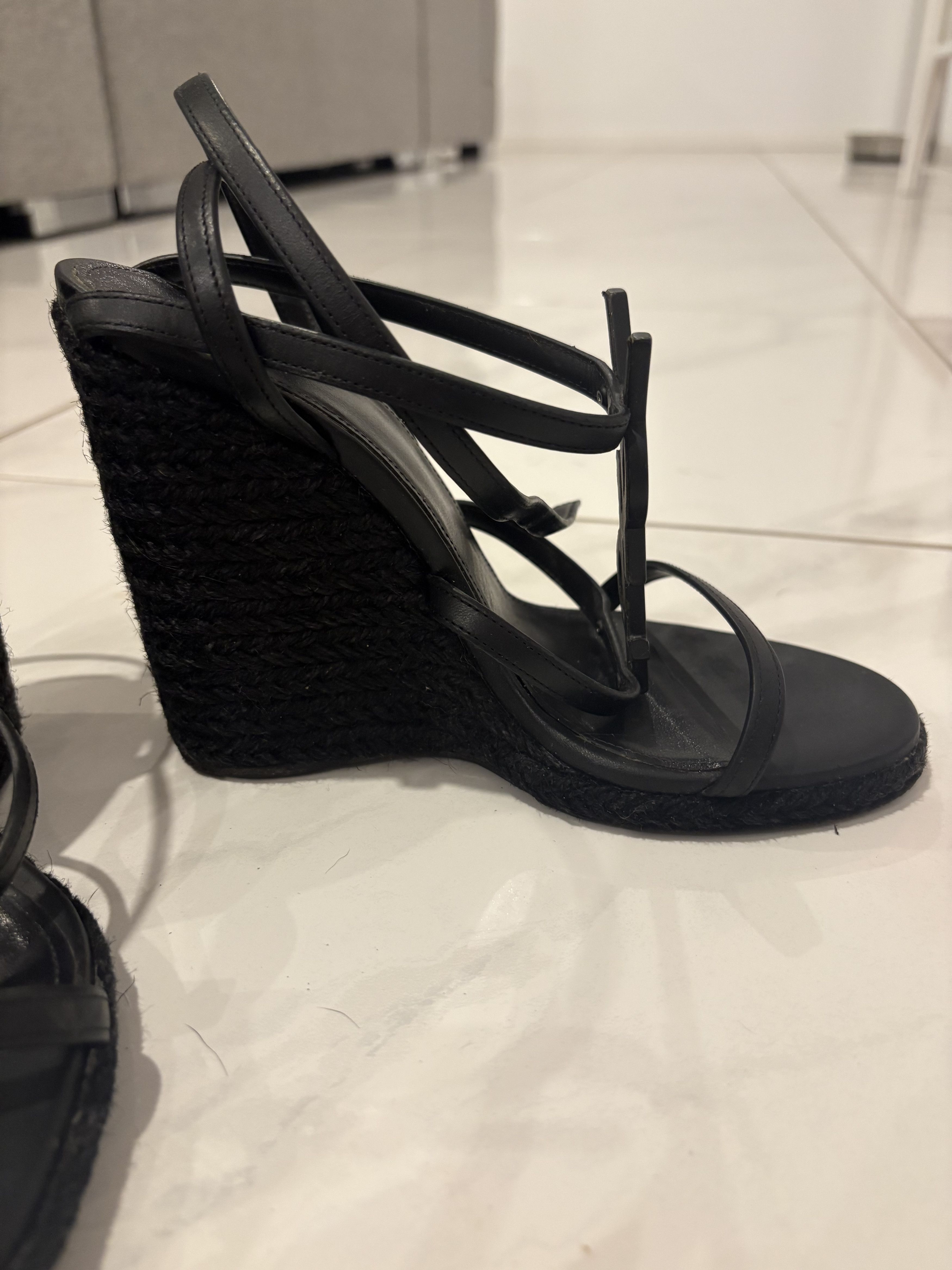 Yves Saint Laurent YSL Cassandra Wedges Size US 6 / IT 36 - 4 Thumbnail