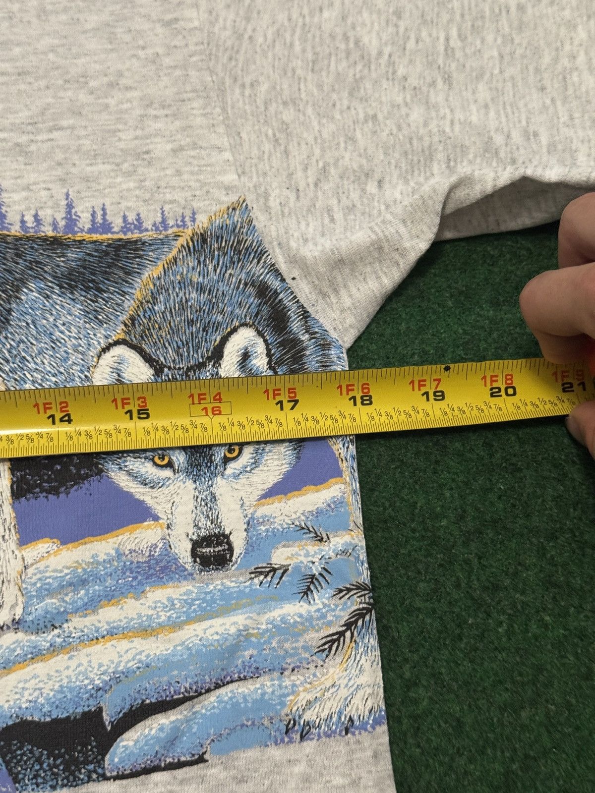 Other Vintage 90s Wolf Nature Animal Print Tee Wolf Pack T Shirt Size US M / EU 48-50 / 2 - 5 Thumbnail
