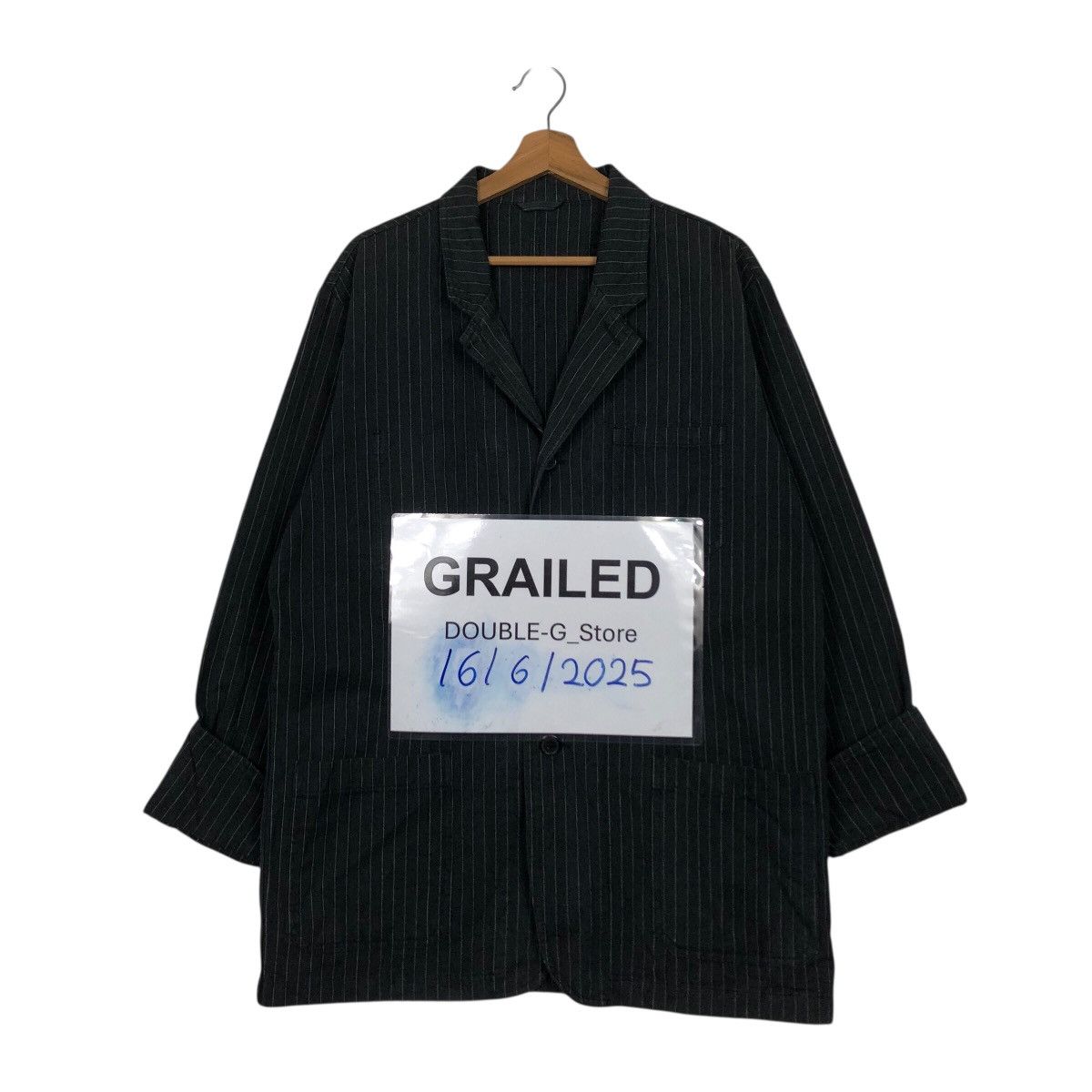 Japanese Brand Vintage Hickory Chore Jacket Vviirrggnn Voyage Issey Miyake Size US L / EU 52-54 / 3 - 1 Thumbnail