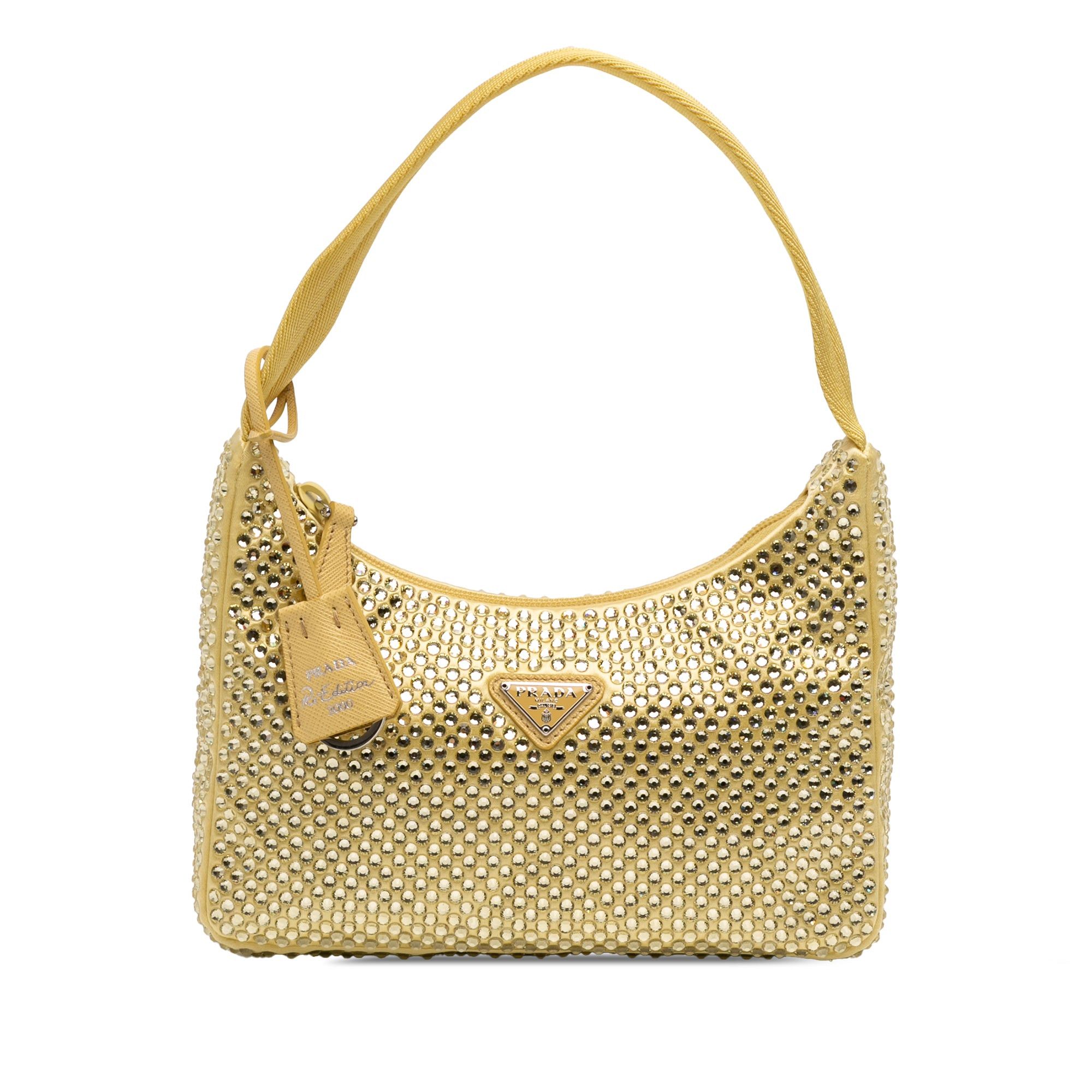 Prada Mini Satin Crystal Re Edition 2000 Shoulder Bag Size ONE SIZE - 1 Thumbnail