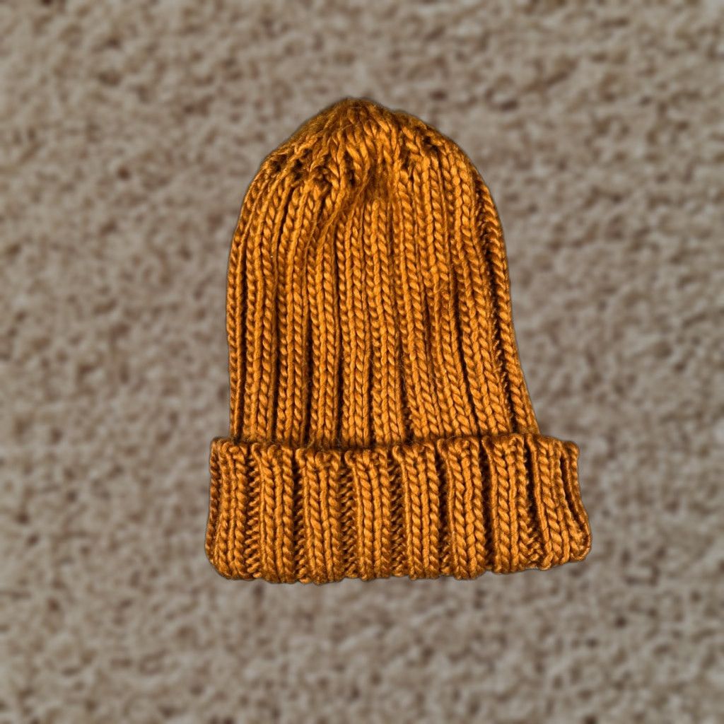 Forever 21 FOREVER 21 Beanie Women One Size Brown Orange Knit Acrylic Ski Womens Size ONE SIZE - 1 Thumbnail